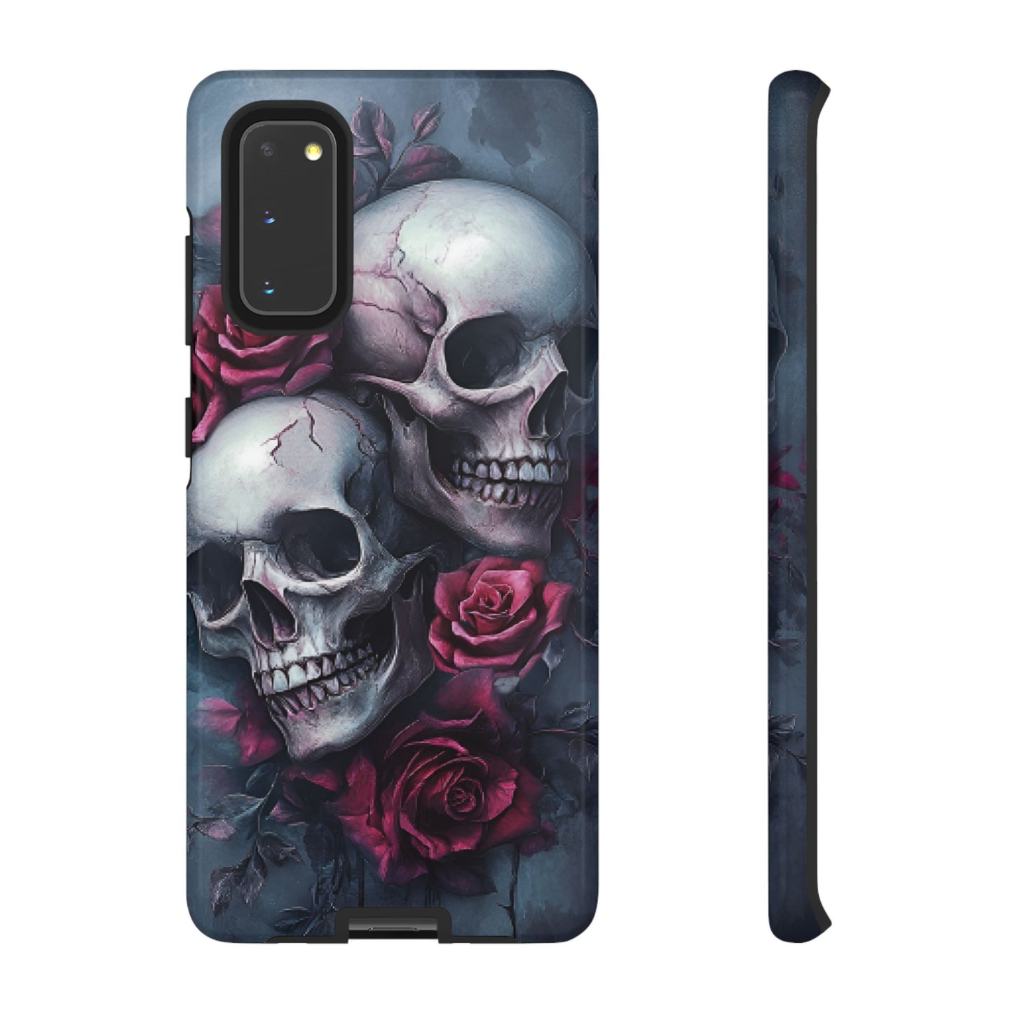 Skulls and Roses Phone Case - Gothic Dark Romance Phone Cases - iPhone 16 15 14 13 12 11, Samsung Galaxy & Google Pixel Phone Covers - Boo and Bewear