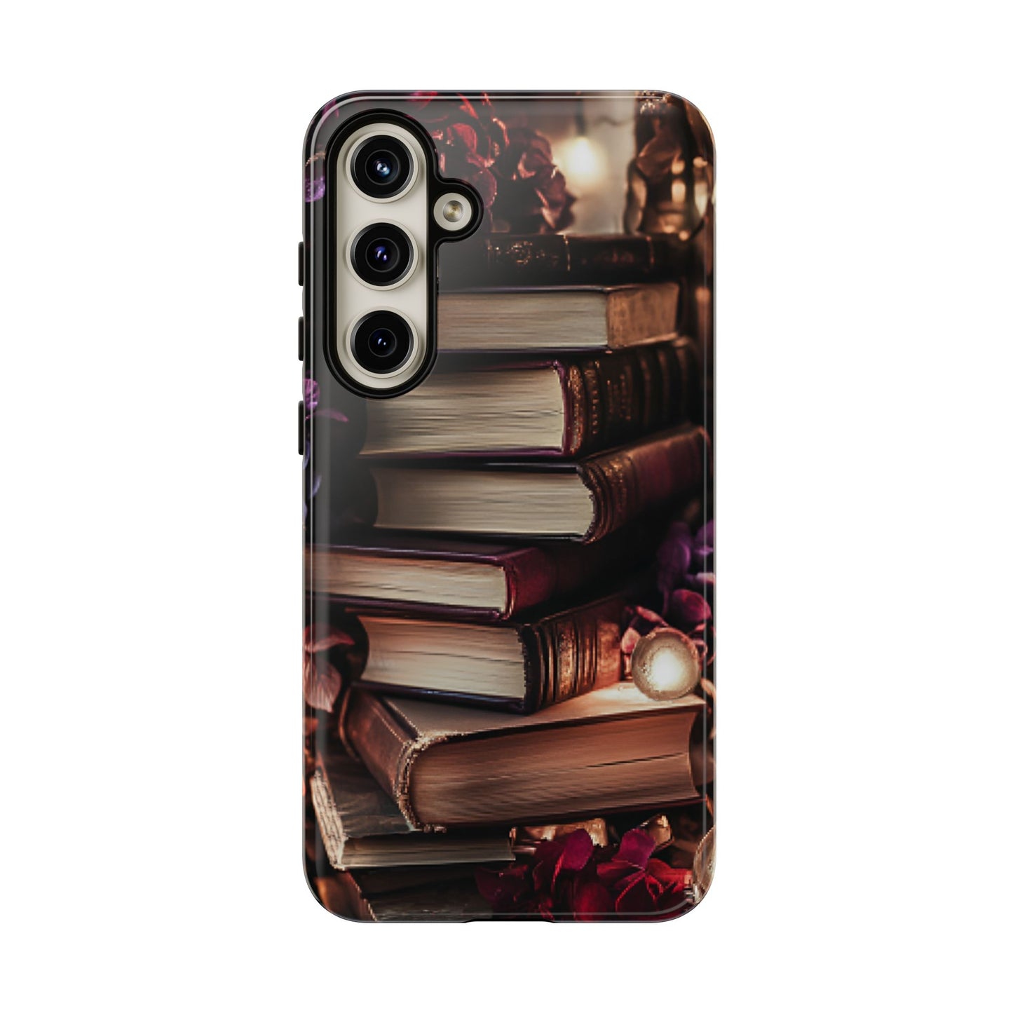 Book Lover Phone Case - Vintage Dark Academia Books - iPhone 16 15 14 13 12 11, Samsung Galaxy & Google Pixel Phone Covers