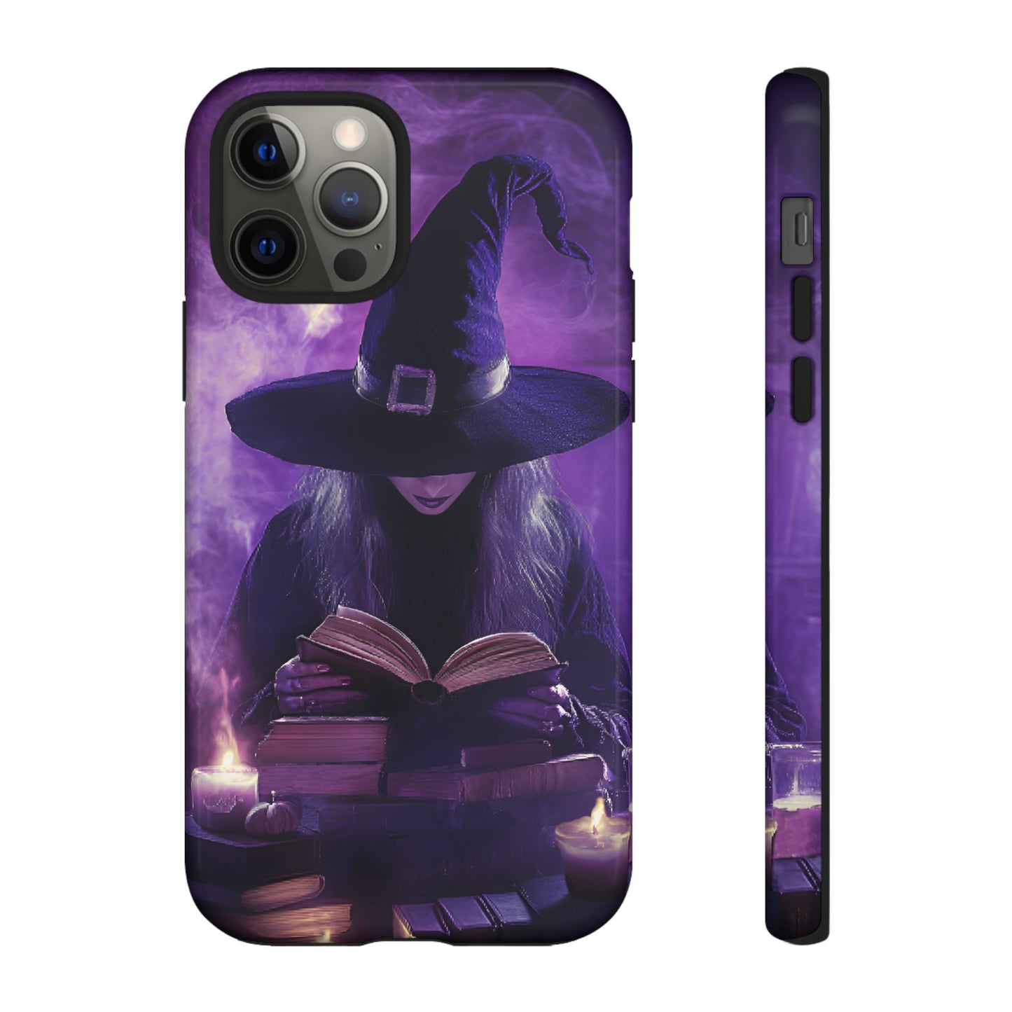 Witch Reading Book Phone Case - Witchy  Halloween Phone Cases for iPhone 16 15 14 13 12 11, Samsung Galaxy & Google Pixel