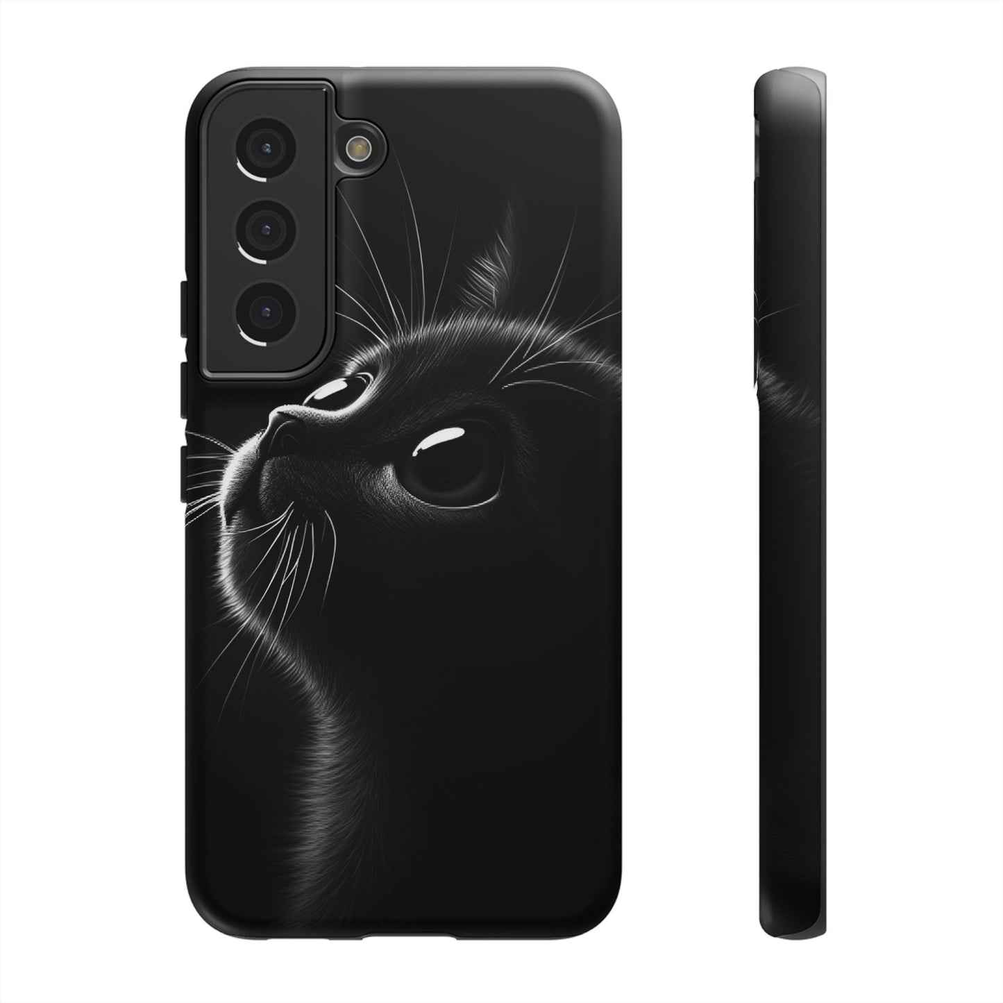 Cute Black Cat Phone Case - Cat Lover Phone Cases for iPhone 16 15 14 13 12 11, Samsung Galaxy & Google Pixel