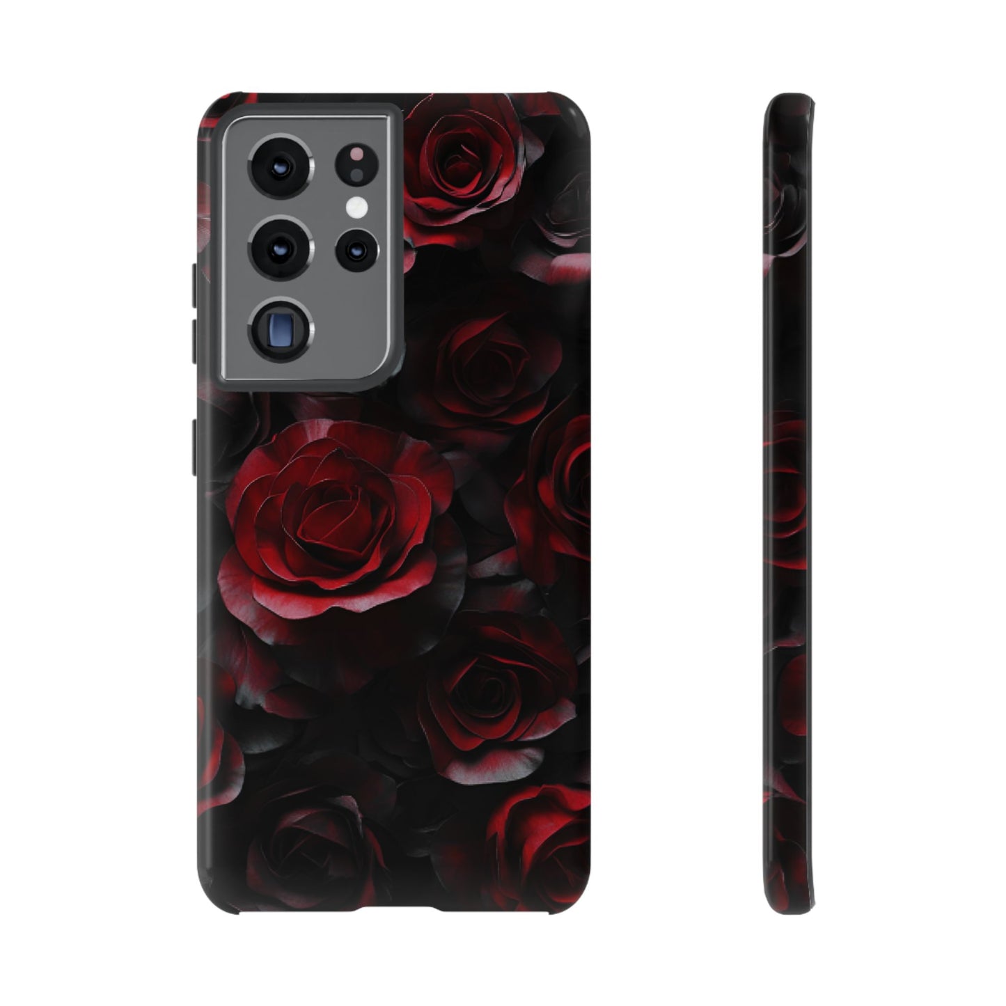 Dark Rose Flower Phone Case - Gothic Floral Phone Cases - iPhone 16 15 14 13 12 11, Samsung Galaxy & Google Pixel Phone Covers