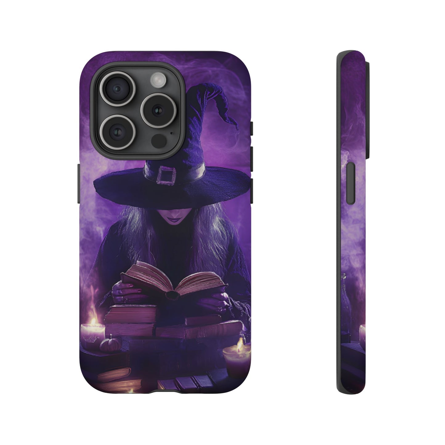 Witch Reading Book Phone Case - Witchy  Halloween Phone Cases for iPhone 16 15 14 13 12 11, Samsung Galaxy & Google Pixel