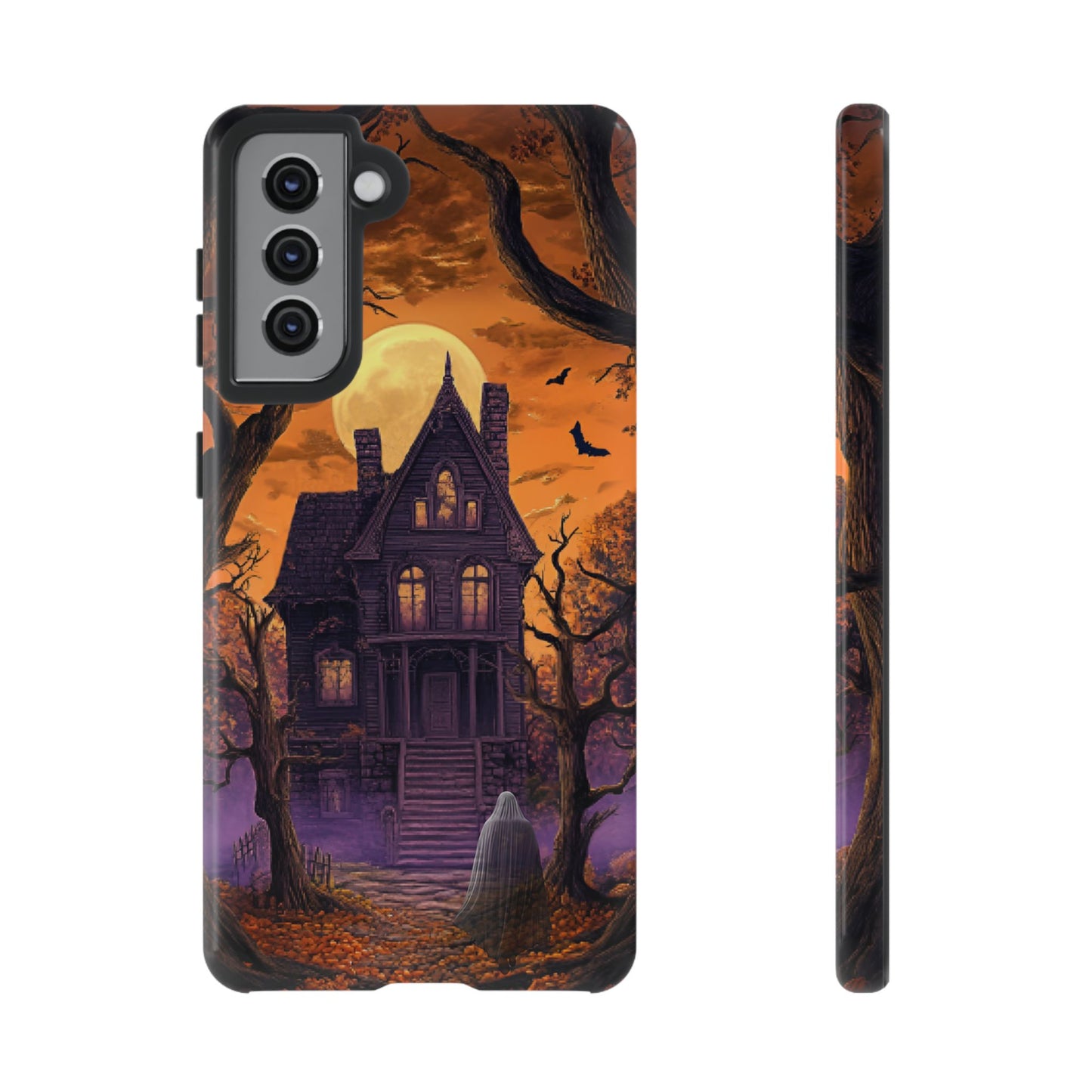 Halloween Haunted Mansion and Ghost Phone Case - Spooky Season Phone Cases - iPhone 16 15 14 13 12 11, Samsung Galaxy & Google Pixel Phone Covers