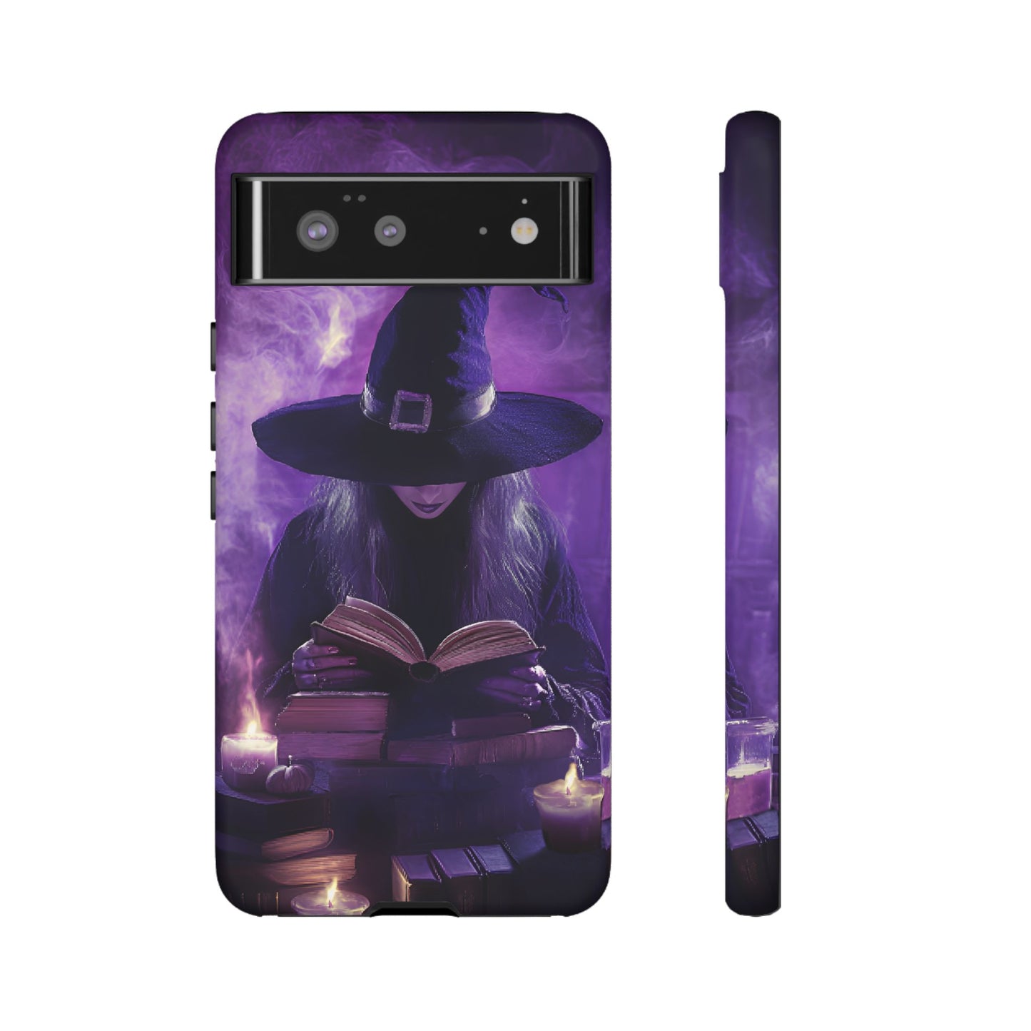 Witch Reading Book Phone Case - Witchy  Halloween Phone Cases - iPhone 16 15 14 13 12 11, Samsung Galaxy & Google Pixel Phone Covers