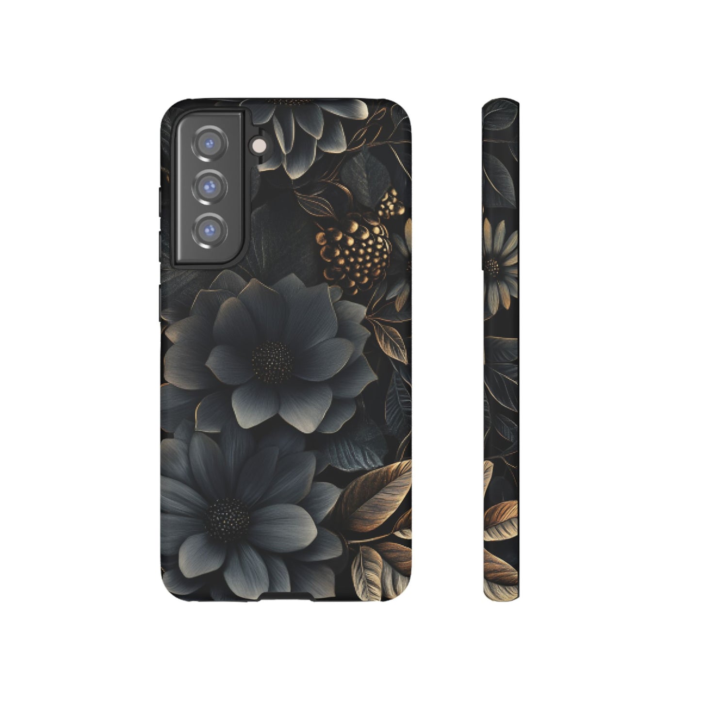 Dark Flower Phone Case - iPhone 16 15 14 13 12 11, Samsung Galaxy & Google Pixel Phone Covers