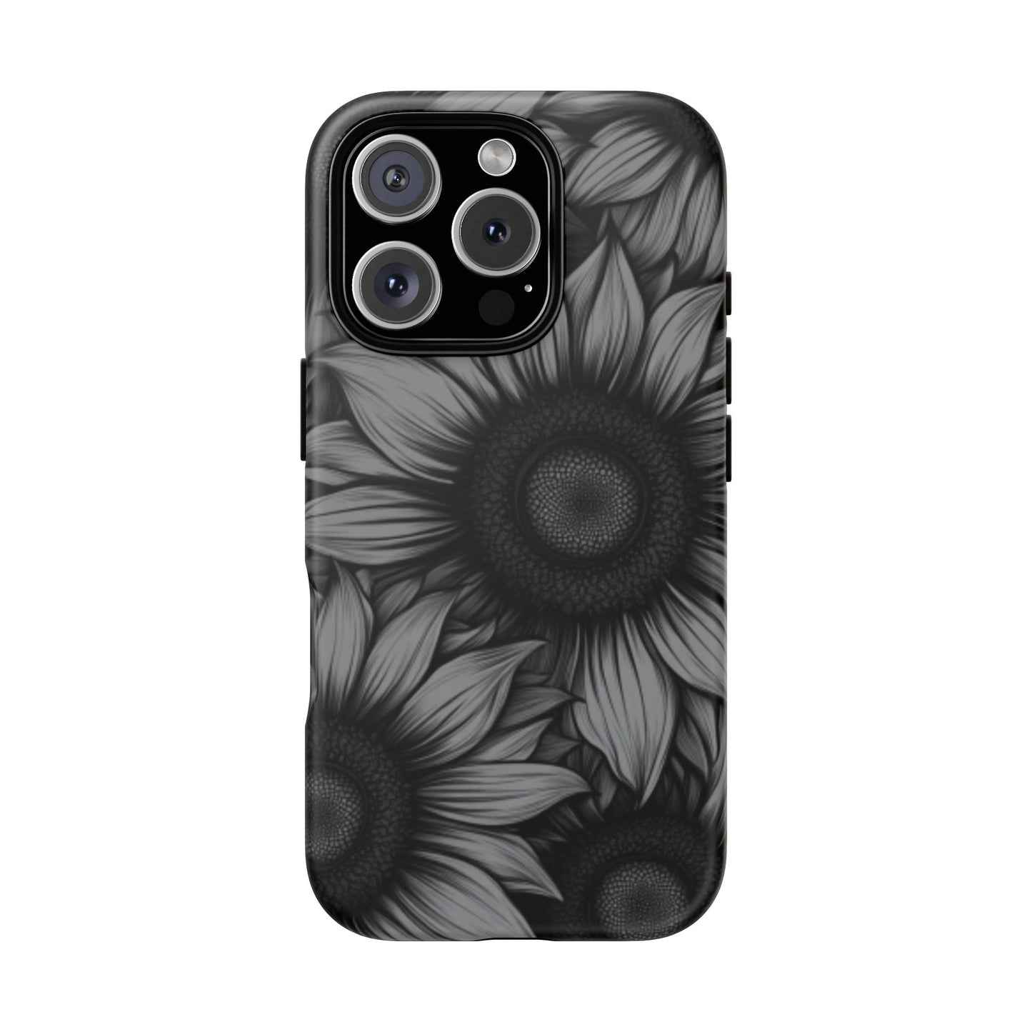 Sunflower Phone Case - Dark Gothic Floral Phone Cases for Phone 16 15 14 13 12 11, Samsung Galaxy & Google Pixel