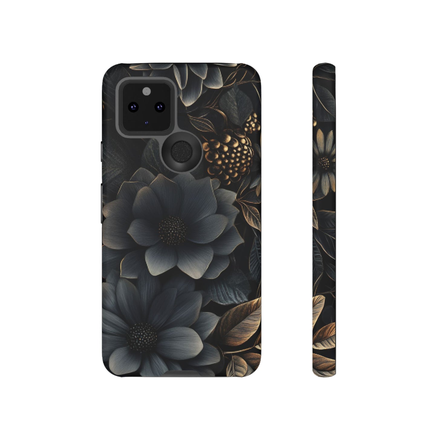 Dark Flower Phone Case - iPhone 16 15 14 13 12 11, Samsung Galaxy & Google Pixel Phone Covers