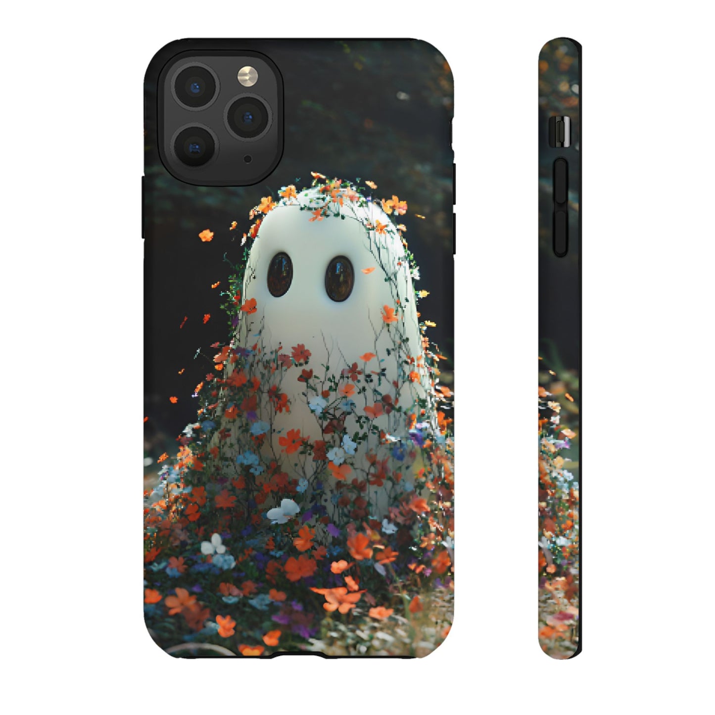 Floral Ghost Phone Case - iPhone 16 15 14 13 12 11, Samsung Galaxy & Google Pixel Phone Covers