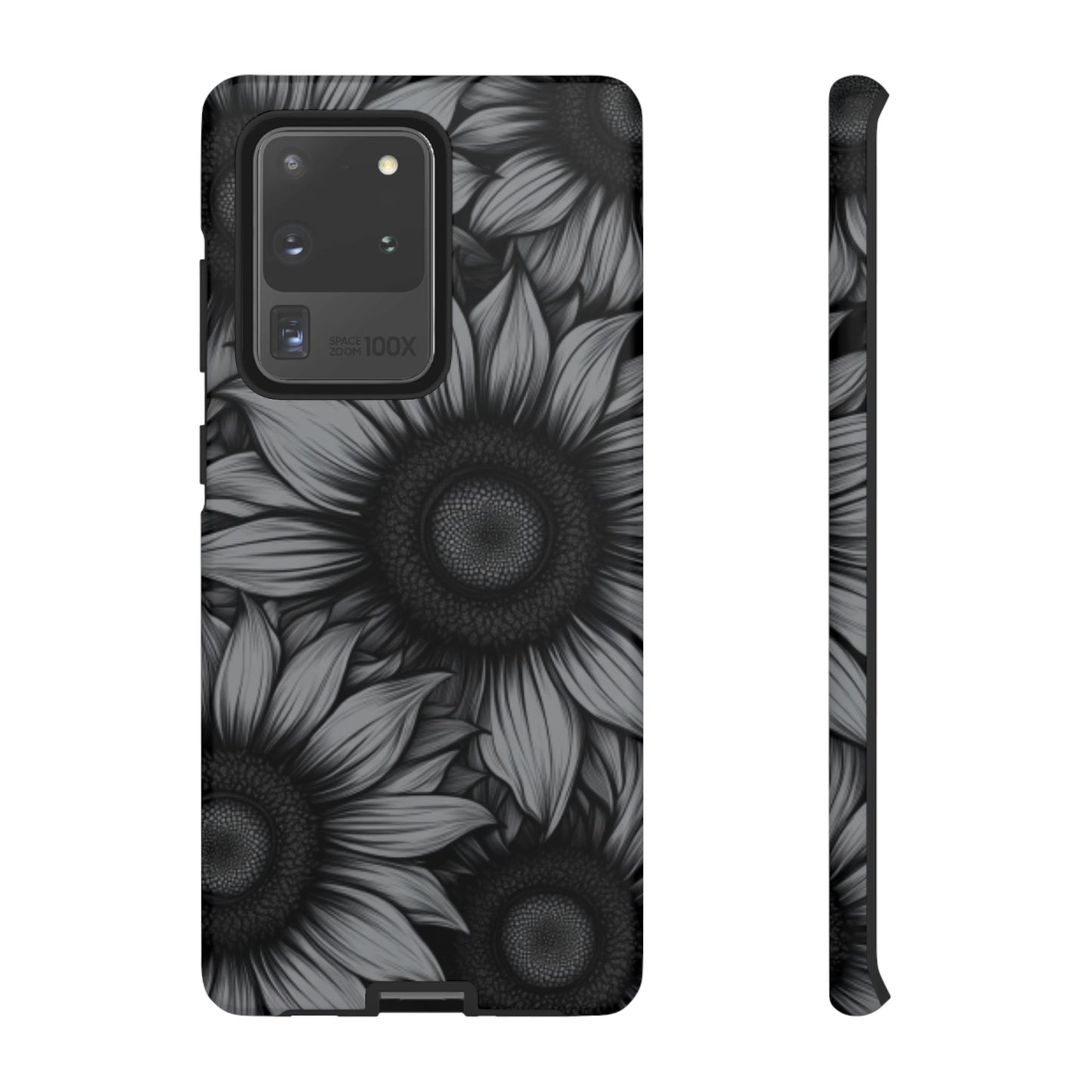 Sunflower Phone Case - Dark Gothic Floral Phone Cases - Phone 16 15 14 13 12 11, Samsung Galaxy & Google Pixel Phone Covers