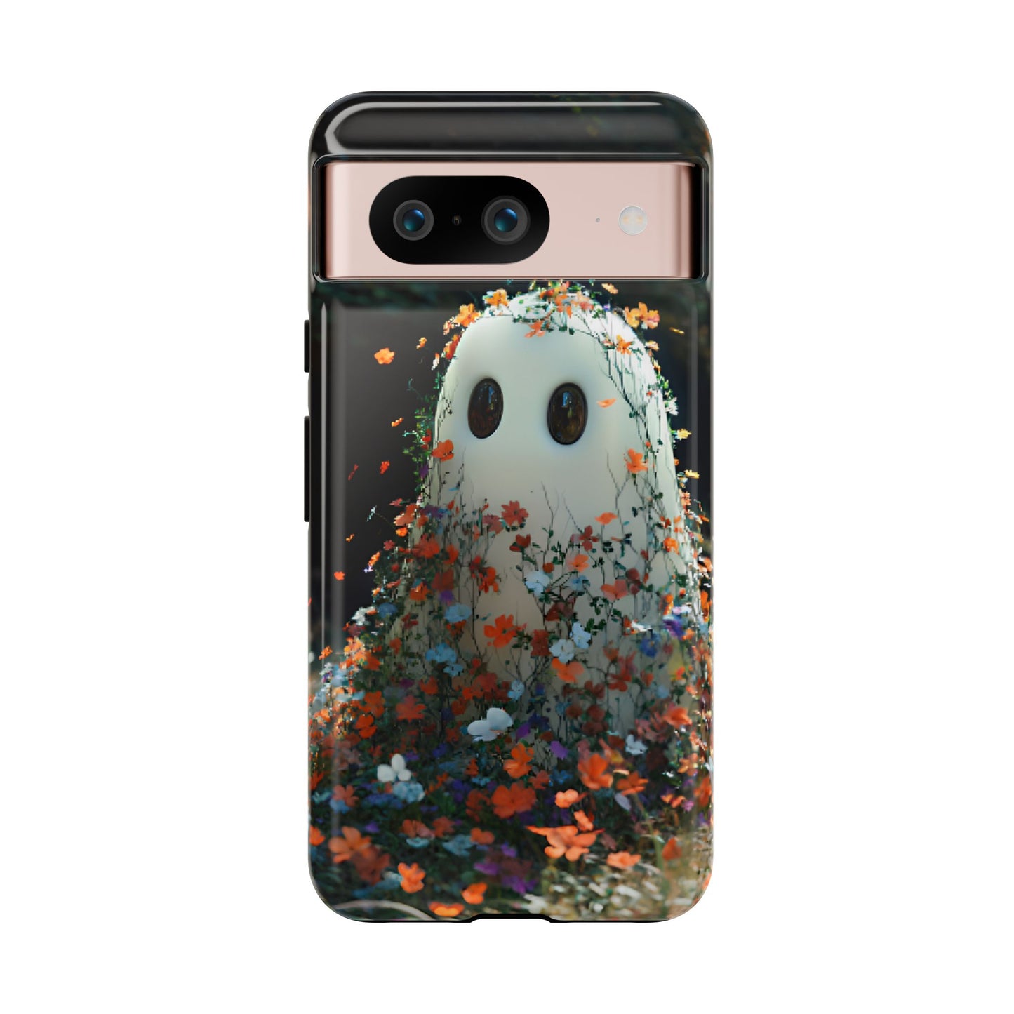 Floral Ghost Phone Case - iPhone 16 15 14 13 12 11, Samsung Galaxy & Google Pixel Phone Covers