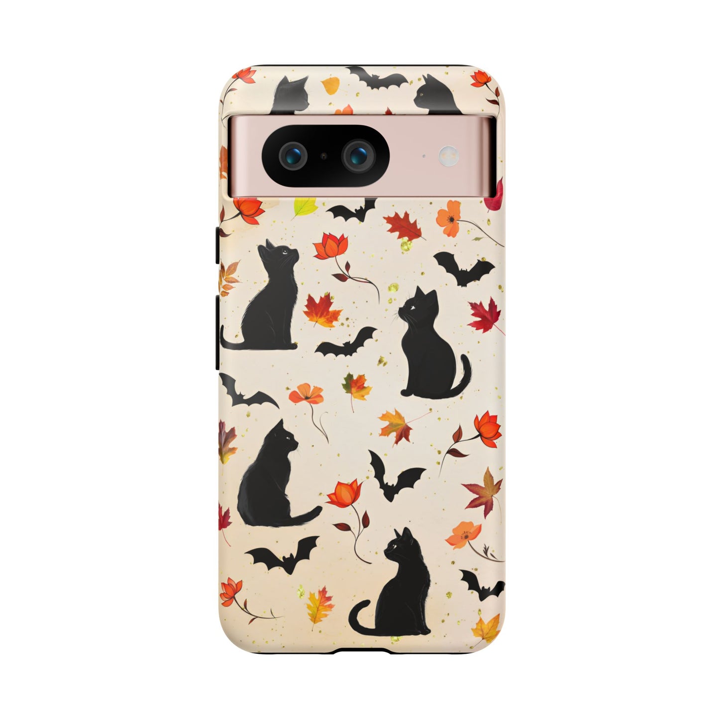 Cute Black Cats Halloween Phone Case - Aesthetic Fall Phone Cases for iPhone 16 15 14 13 12 11, Samsung Galaxy & Google Pixel