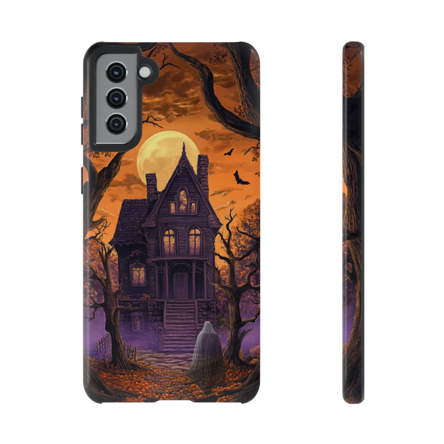 Halloween Haunted Mansion and Ghost Phone Case - Spooky Season Phone Cases - iPhone 16 15 14 13 12 11, Samsung Galaxy & Google Pixel Phone Covers