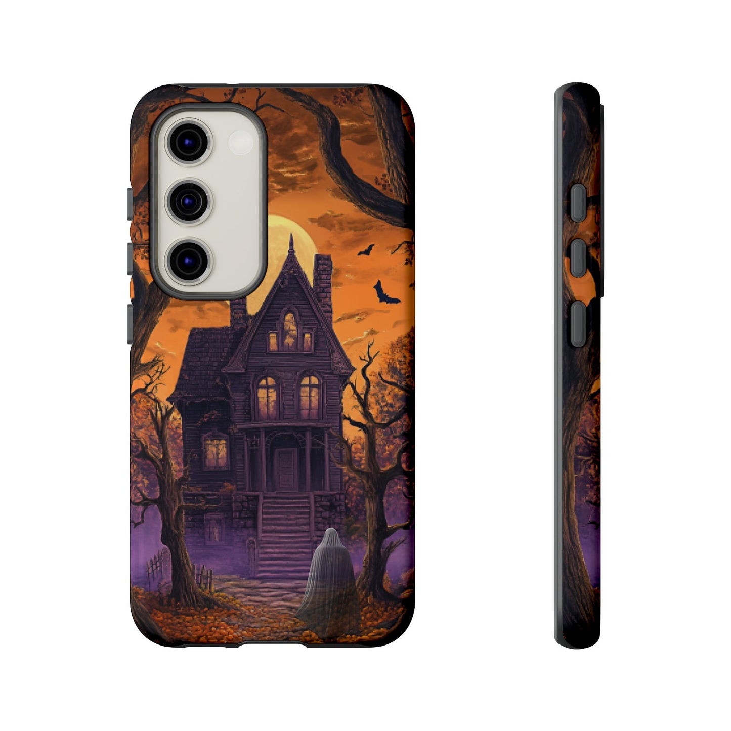 Halloween Haunted Mansion and Ghost Phone Case - Spooky Season Phone Cases - iPhone 16 15 14 13 12 11, Samsung Galaxy & Google Pixel Phone Covers