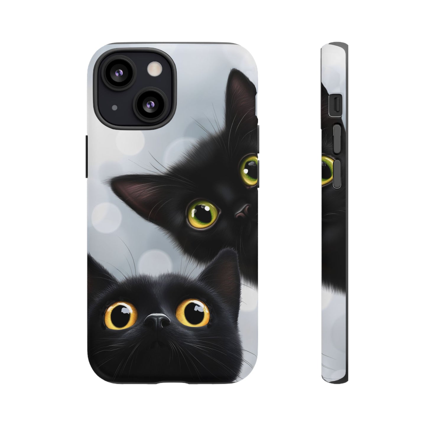 Cat Phone Case - Cute Black Cats Phone Cases - iPhone 16 15 14 13 12 11, Samsung Galaxy & Google Pixel Phone Covers