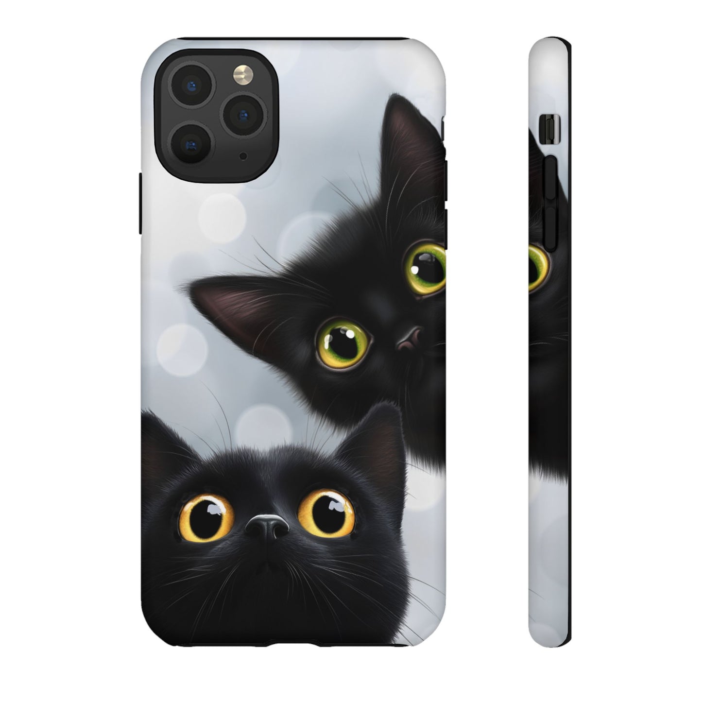 Cat Phone Case - Cute Black Cats Phone Cases - iPhone 16 15 14 13 12 11, Samsung Galaxy & Google Pixel Phone Covers