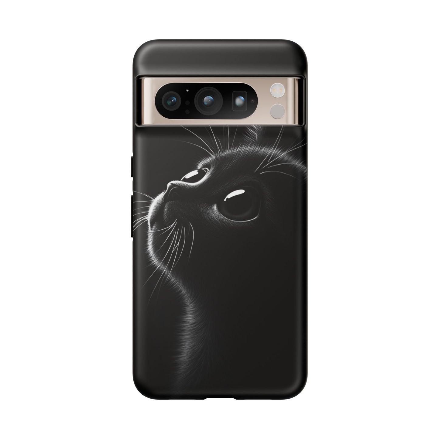 Cute Black Cat Phone Case - Cat Lover Phone Cases for iPhone 16 15 14 13 12 11, Samsung Galaxy & Google Pixel