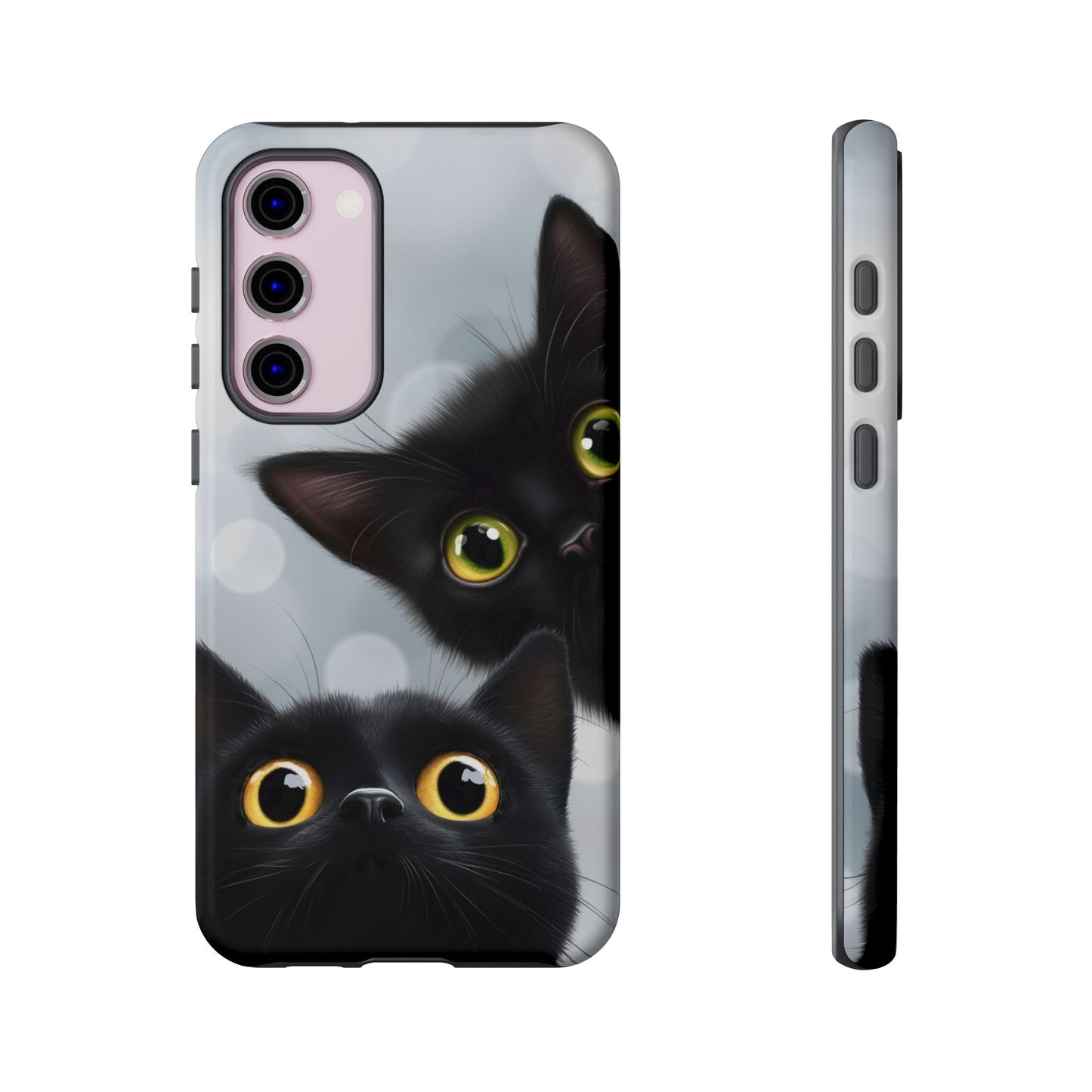 Cat Phone Case - Cute Black Cats Phone Cases - iPhone 16 15 14 13 12 11, Samsung Galaxy & Google Pixel Phone Covers