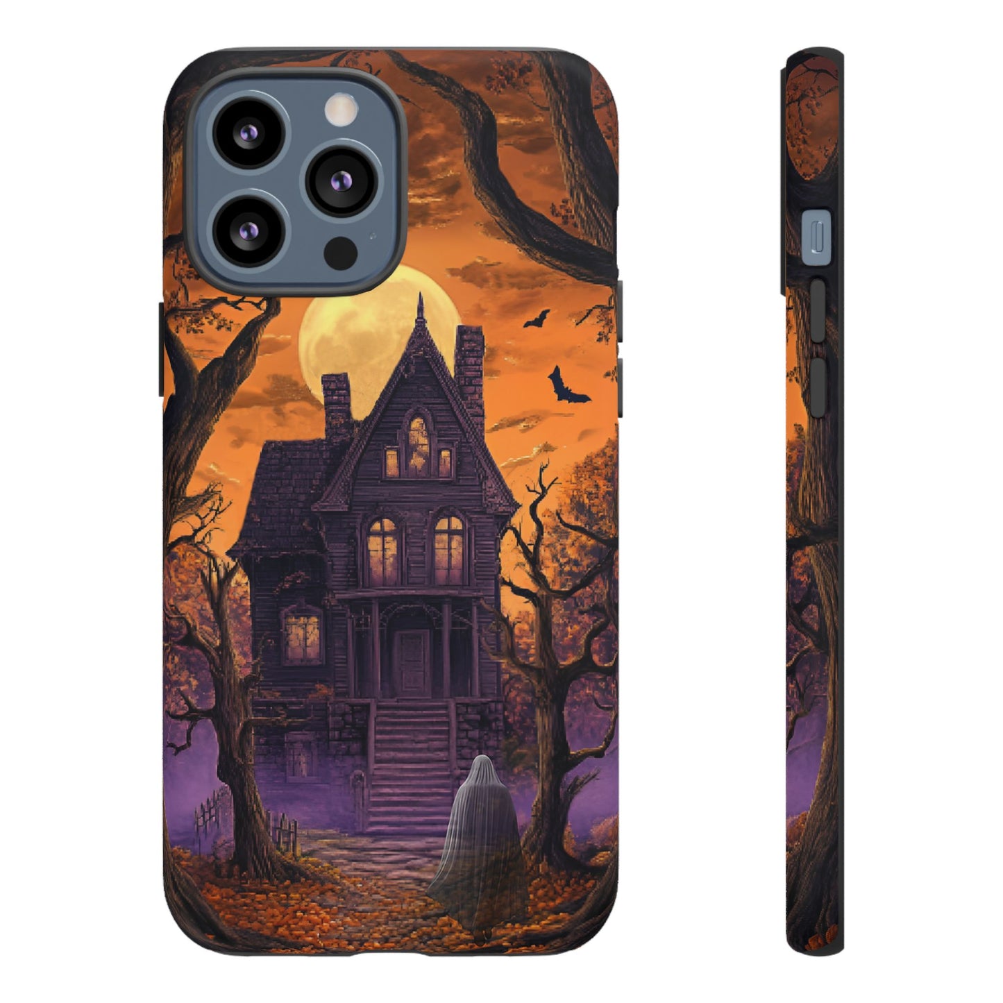 Halloween Haunted Mansion and Ghost Phone Case - Spooky Season Phone Cases - iPhone 16 15 14 13 12 11, Samsung Galaxy & Google Pixel Phone Covers