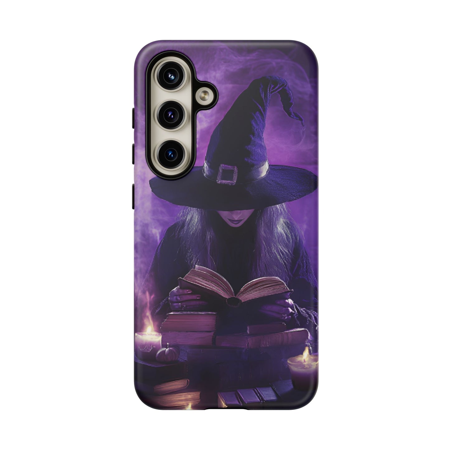 Witch Reading Book Phone Case - Witchy  Halloween Phone Cases for iPhone 16 15 14 13 12 11, Samsung Galaxy & Google Pixel