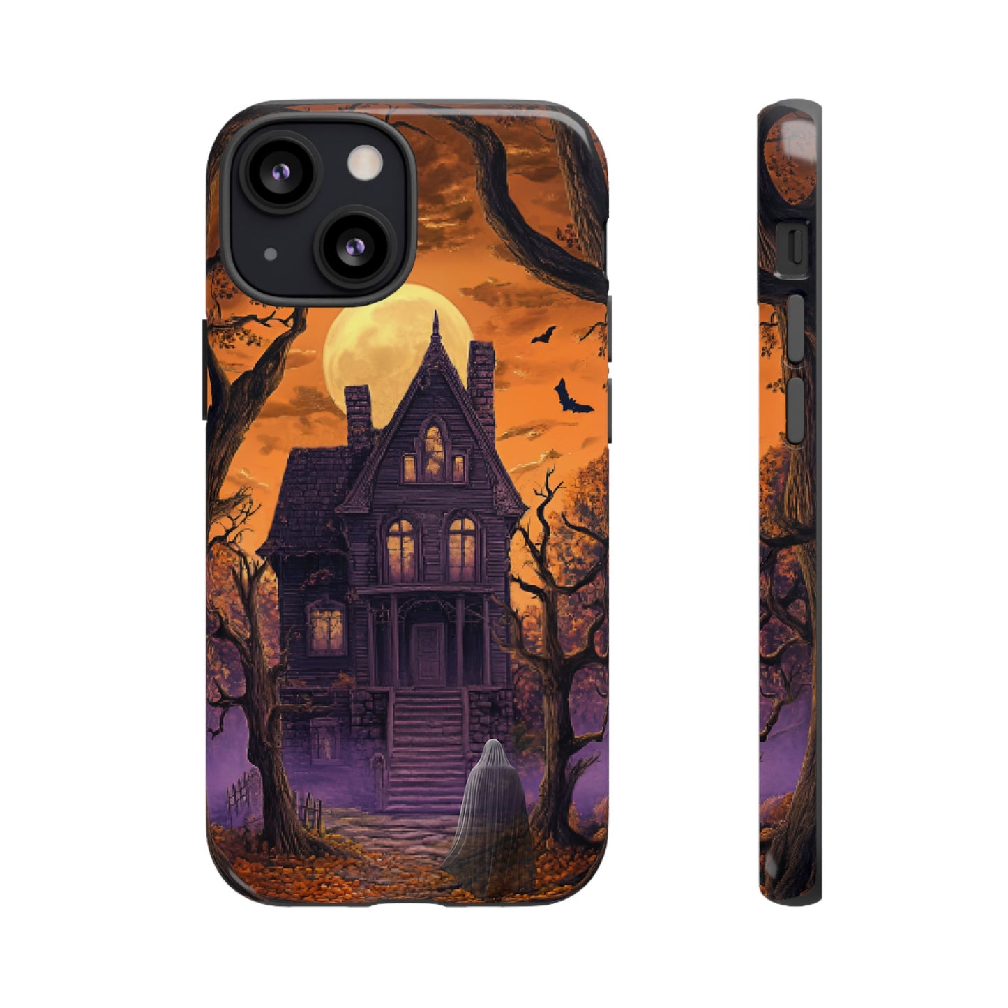 Halloween Haunted Mansion and Ghost Phone Case - Spooky Season Phone Cases - iPhone 16 15 14 13 12 11, Samsung Galaxy & Google Pixel Phone Covers