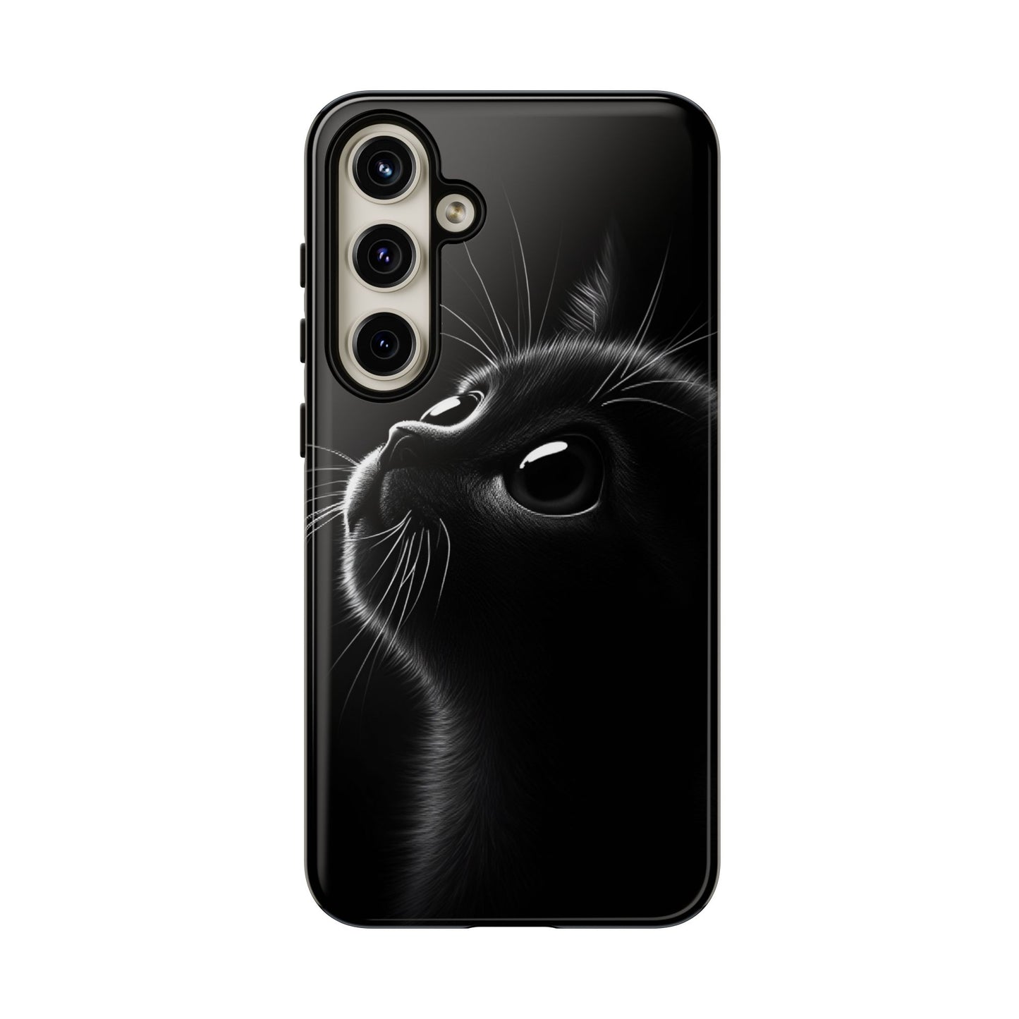 Cute Black Cat Phone Case - Cat Lover Phone Cases for iPhone 16 15 14 13 12 11, Samsung Galaxy & Google Pixel