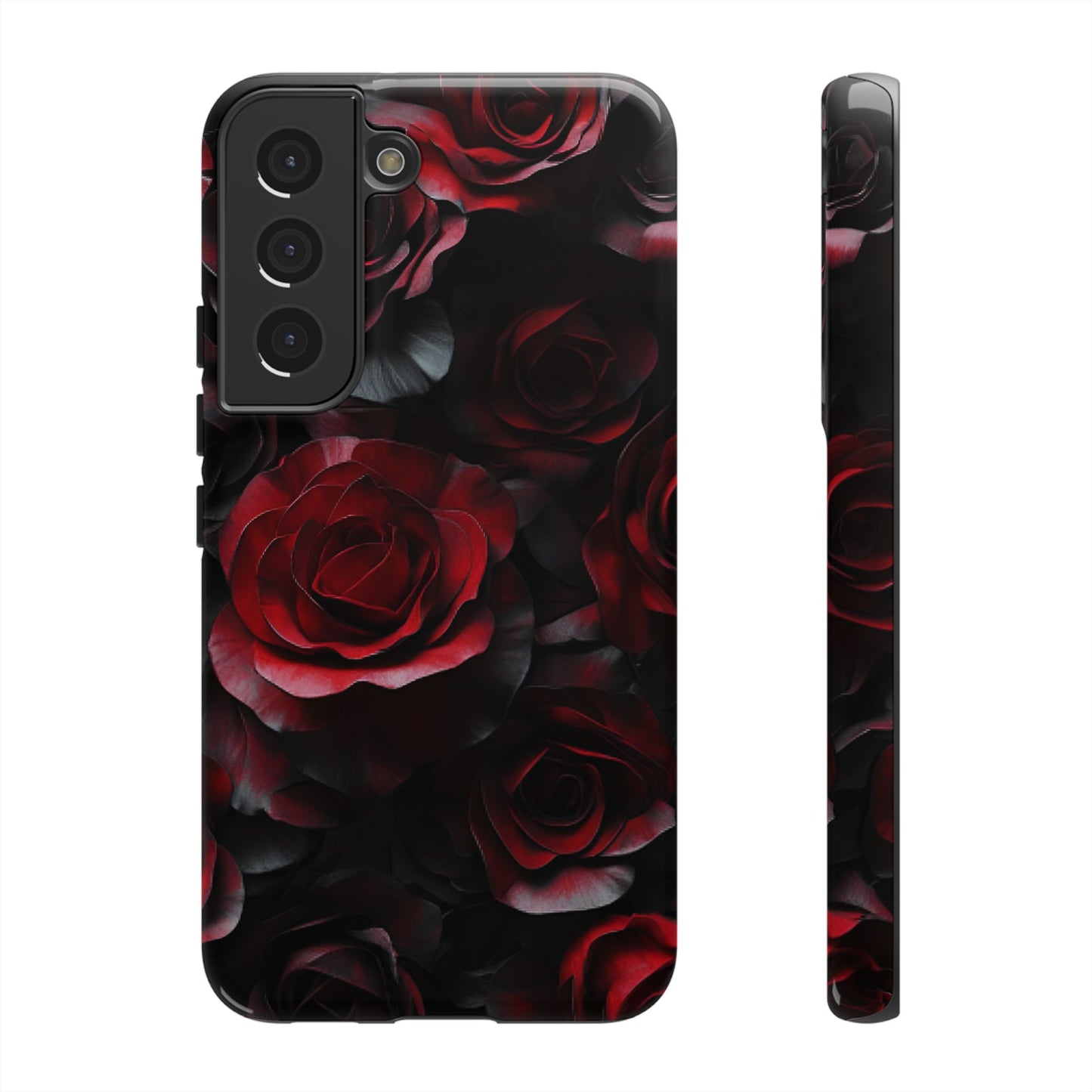 Dark Rose Flower Phone Case - Gothic Floral Phone Cases - iPhone 16 15 14 13 12 11, Samsung Galaxy & Google Pixel Phone Covers