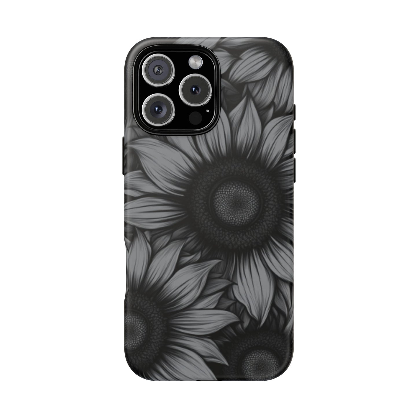 Sunflower Phone Case - Dark Gothic Floral Phone Cases - Phone 16 15 14 13 12 11, Samsung Galaxy & Google Pixel Phone Covers