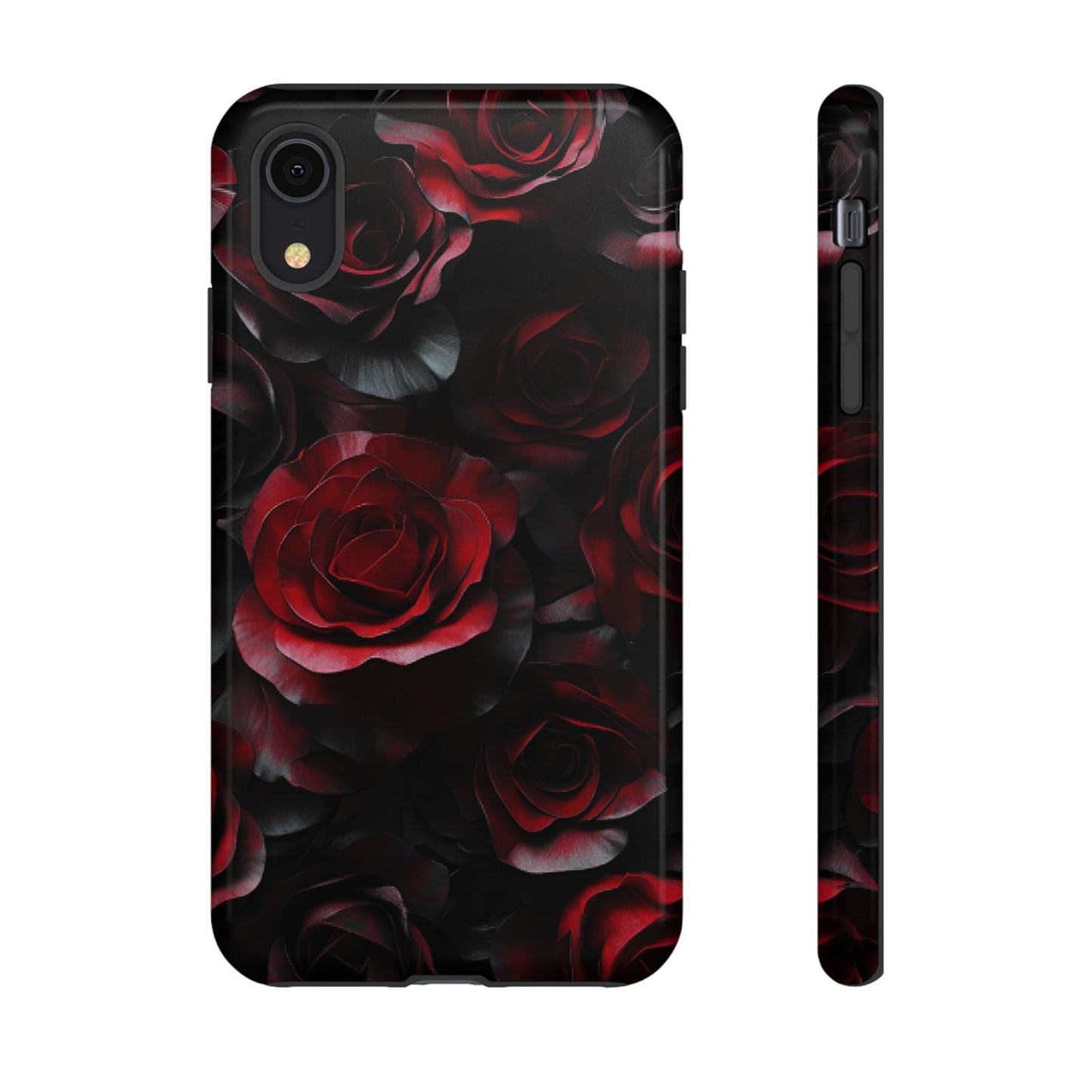 Dark Rose Flower Phone Case - Gothic Floral Phone Cases - iPhone 16 15 14 13 12 11, Samsung Galaxy & Google Pixel Phone Covers - Boo and Bewear