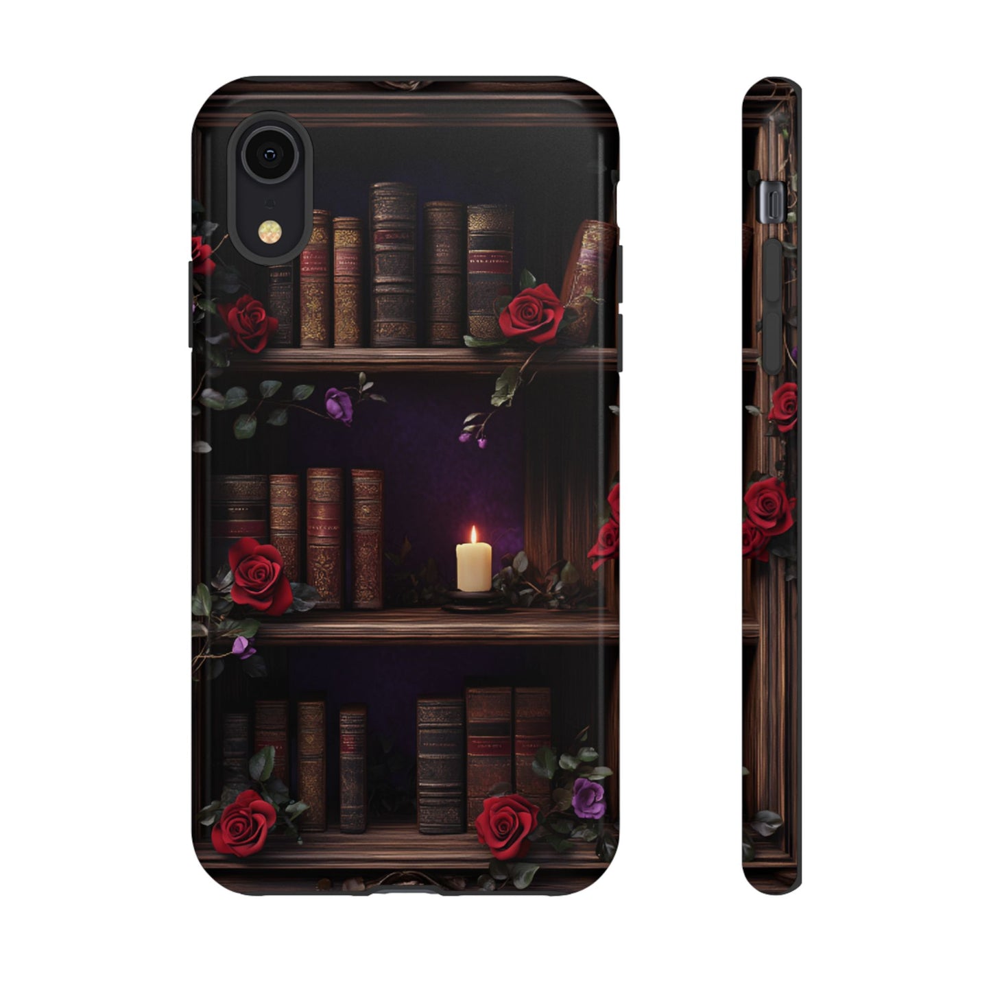 Vintage Books Phone Case - Goth Dark Academia Library Phone Cases - iPhone 16 15 14 13 12 11, Samsung Galaxy & Google Pixel Phone Covers - Boo and Bewear