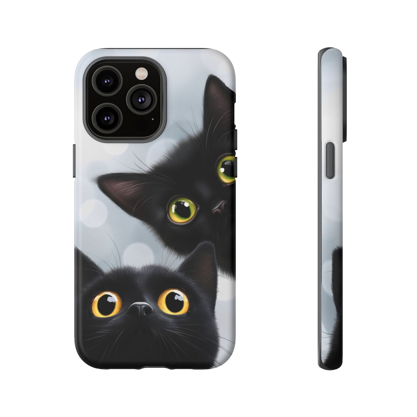 Cat Phone Case - Cute Black Cats Phone Cases - iPhone 16 15 14 13 12 11, Samsung Galaxy & Google Pixel Phone Covers