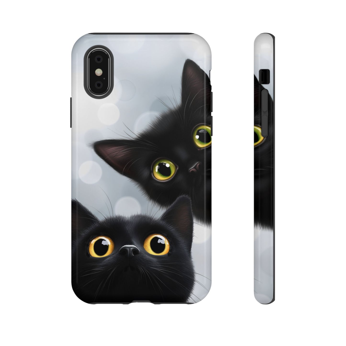 Cat Phone Case - iPhone 16 15 14 13 12 11, Samsung Galaxy & Google Pixel Phone Covers - Boo and Bewear