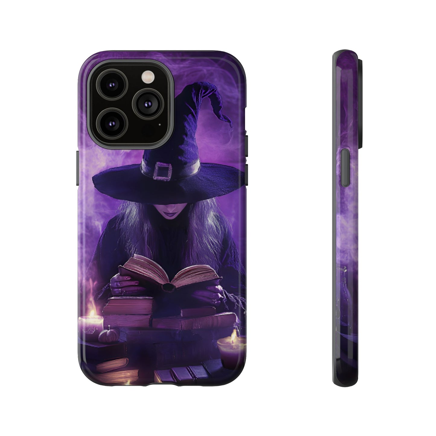 Witch Reading Book Phone Case - Witchy  Halloween Phone Cases - iPhone 16 15 14 13 12 11, Samsung Galaxy & Google Pixel Phone Covers