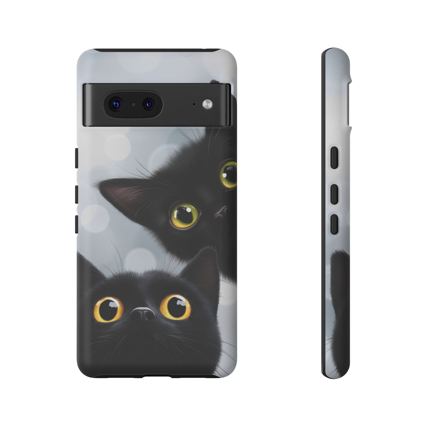 Cat Phone Case - Cute Black Cats Phone Cases - iPhone 16 15 14 13 12 11, Samsung Galaxy & Google Pixel Phone Covers