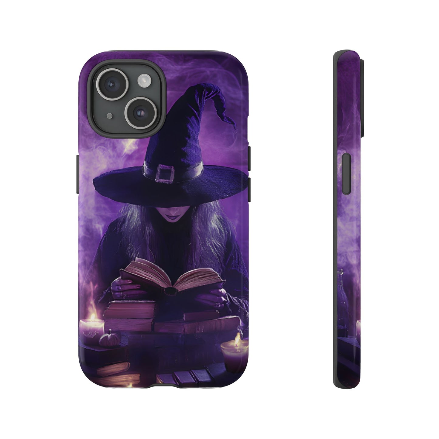 Witch Reading Book Phone Case - Witchy  Halloween Phone Cases for iPhone 16 15 14 13 12 11, Samsung Galaxy & Google Pixel