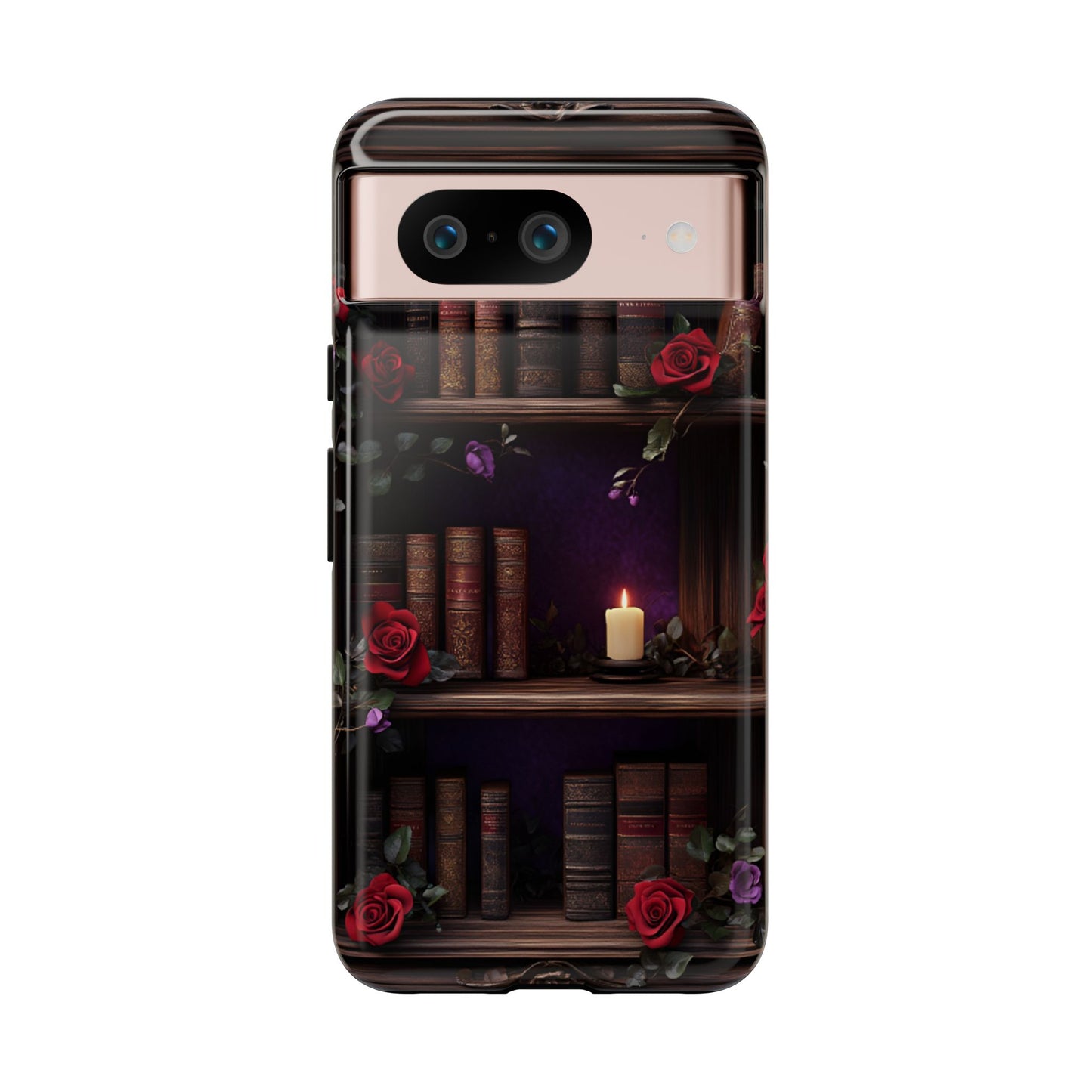 Vintage Books Phone Case - Goth Dark Academia Library Phone Cases for iPhone 16 15 14 13 12 11, Samsung Galaxy & Google Pixel