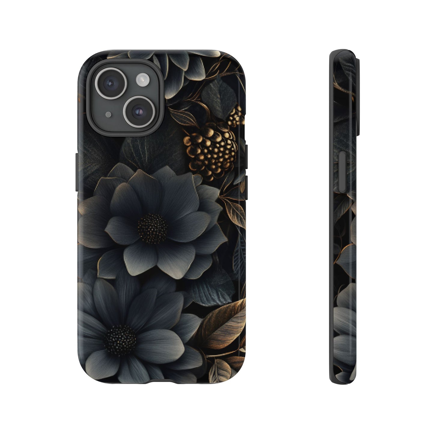 Dark Flower Phone Case - iPhone 16 15 14 13 12 11, Samsung Galaxy & Google Pixel Phone Covers