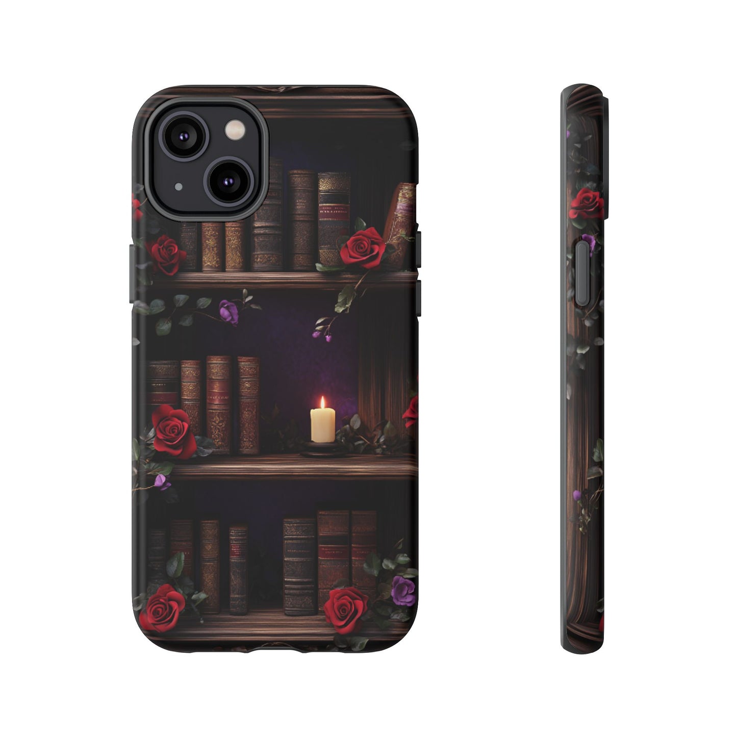 Vintage Books Phone Case - Goth Dark Academia Library Phone Cases for iPhone 16 15 14 13 12 11, Samsung Galaxy & Google Pixel