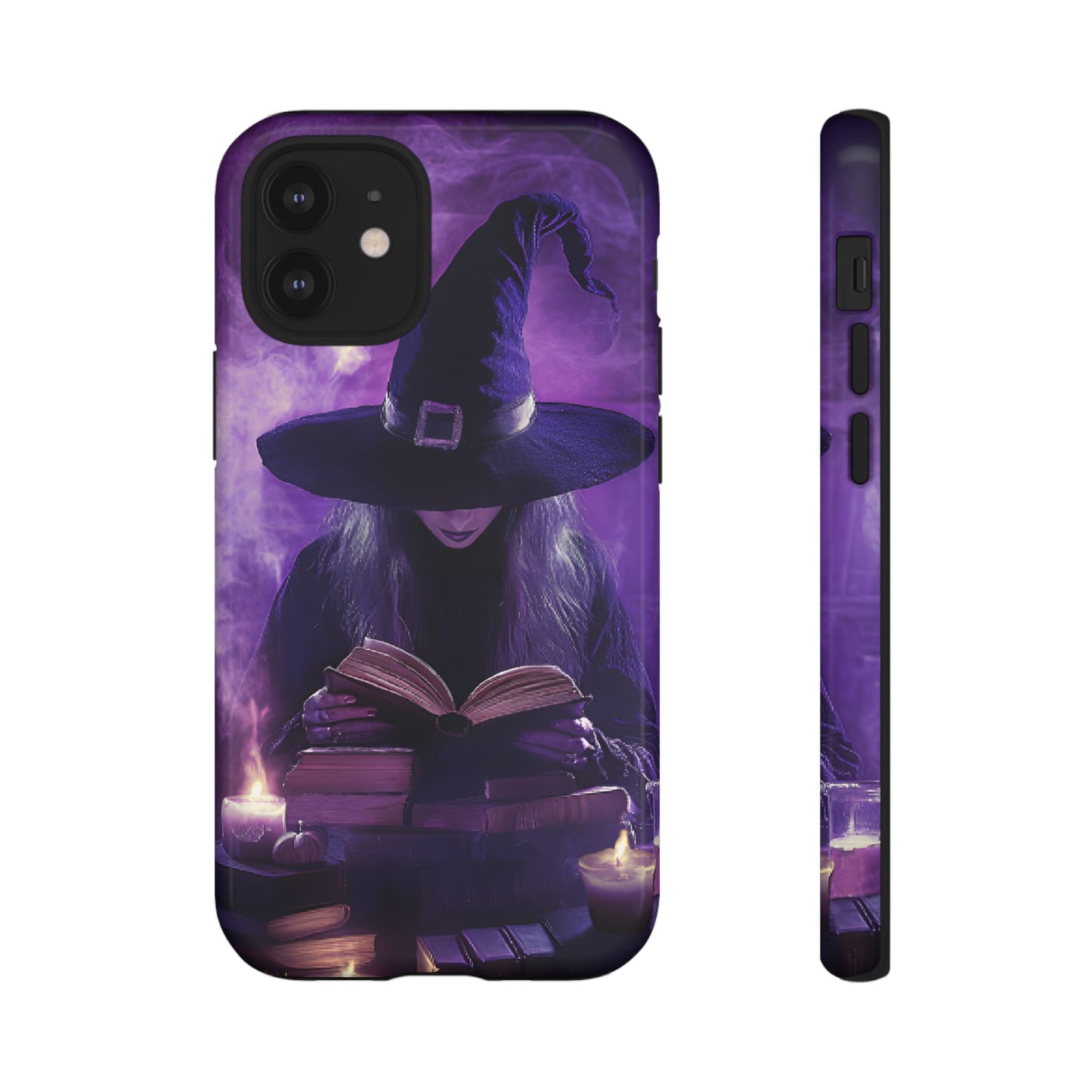 Witch Reading Book Phone Case - Witchy  Halloween Phone Cases for iPhone 16 15 14 13 12 11, Samsung Galaxy & Google Pixel