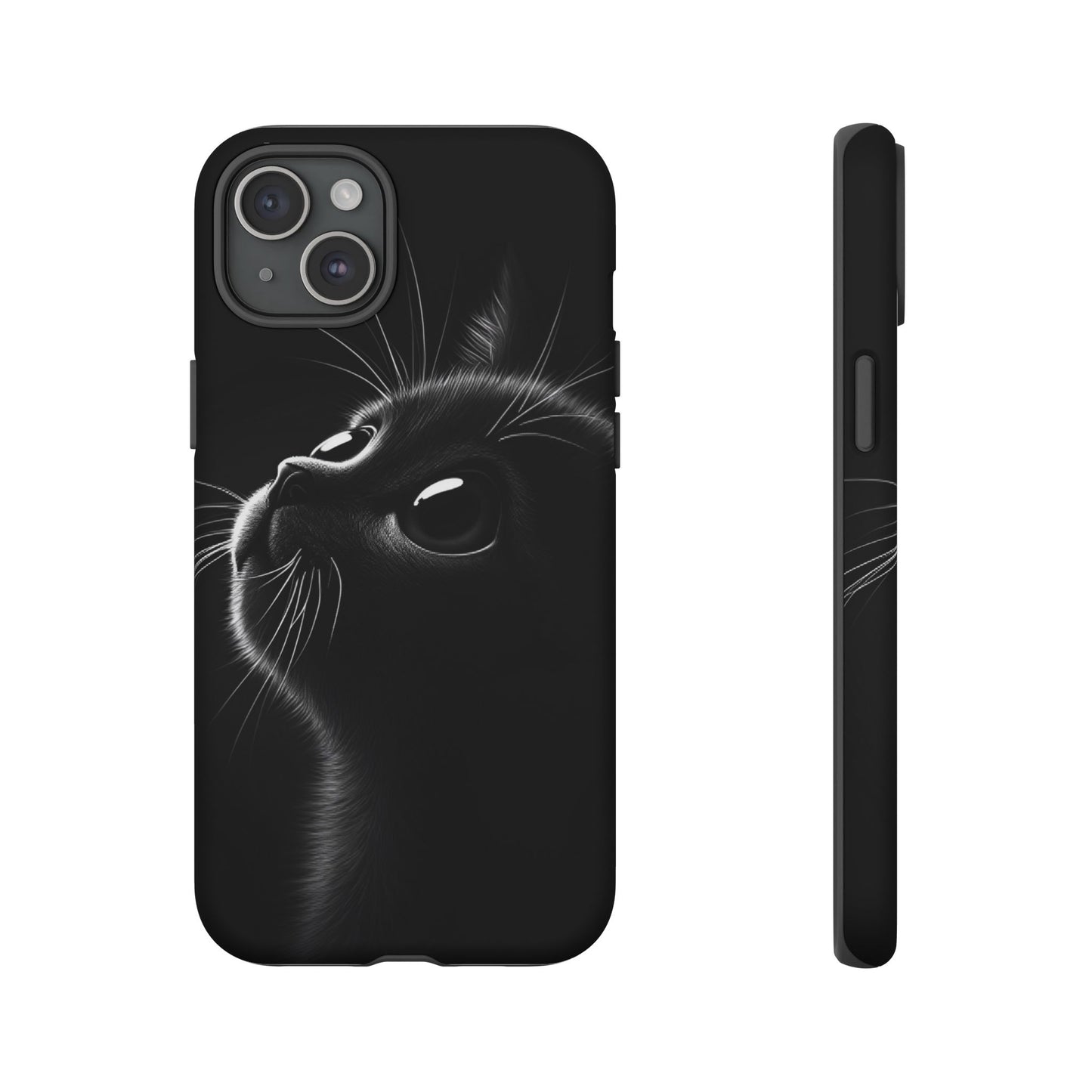 Cute Black Cat Phone Case - Cat Lover Phone Cases - iPhone 16 15 14 13 12 11, Samsung Galaxy & Google Pixel Phone Covers