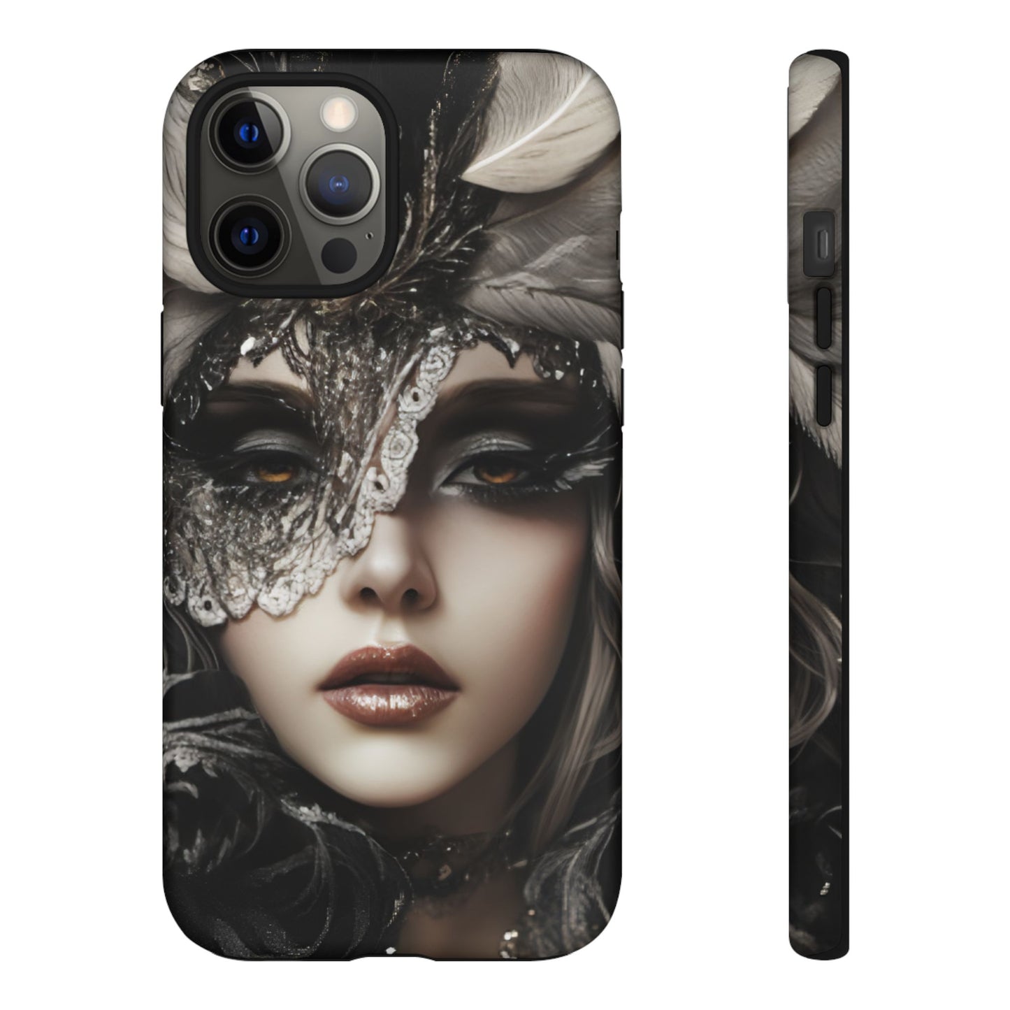 Goth Phone Case with Aesthetic Woman for iPhone 16 15 14 13 12 11, Samsung Galaxy & Google Pixel