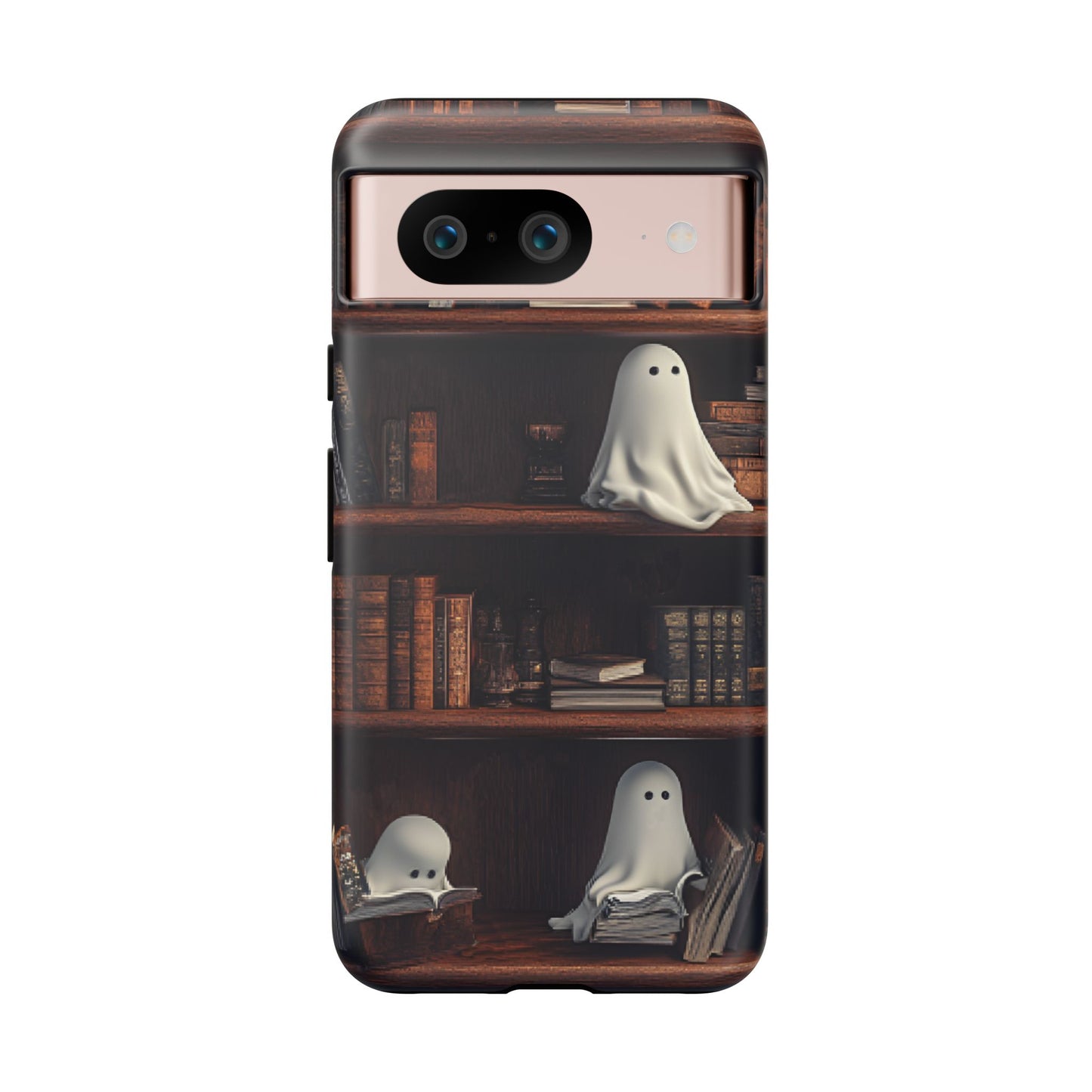 Bookish Ghost Phone Case - iPhone 16 15 14 13 12 11, Samsung Galaxy & Google Pixel Phone Covers