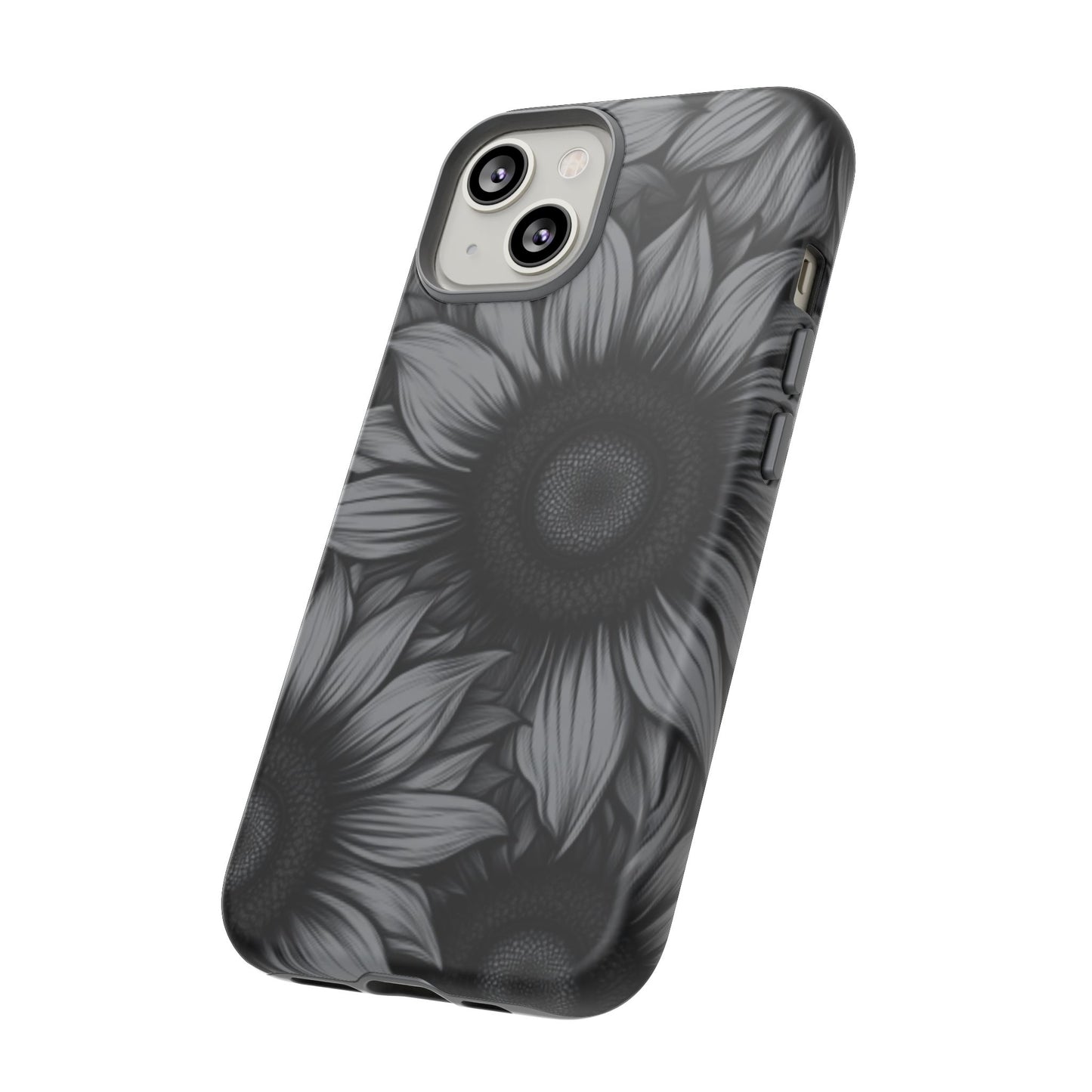 Sunflower Phone Case - Dark Gothic Floral Phone Cases - Phone 16 15 14 13 12 11, Samsung Galaxy & Google Pixel Phone Covers