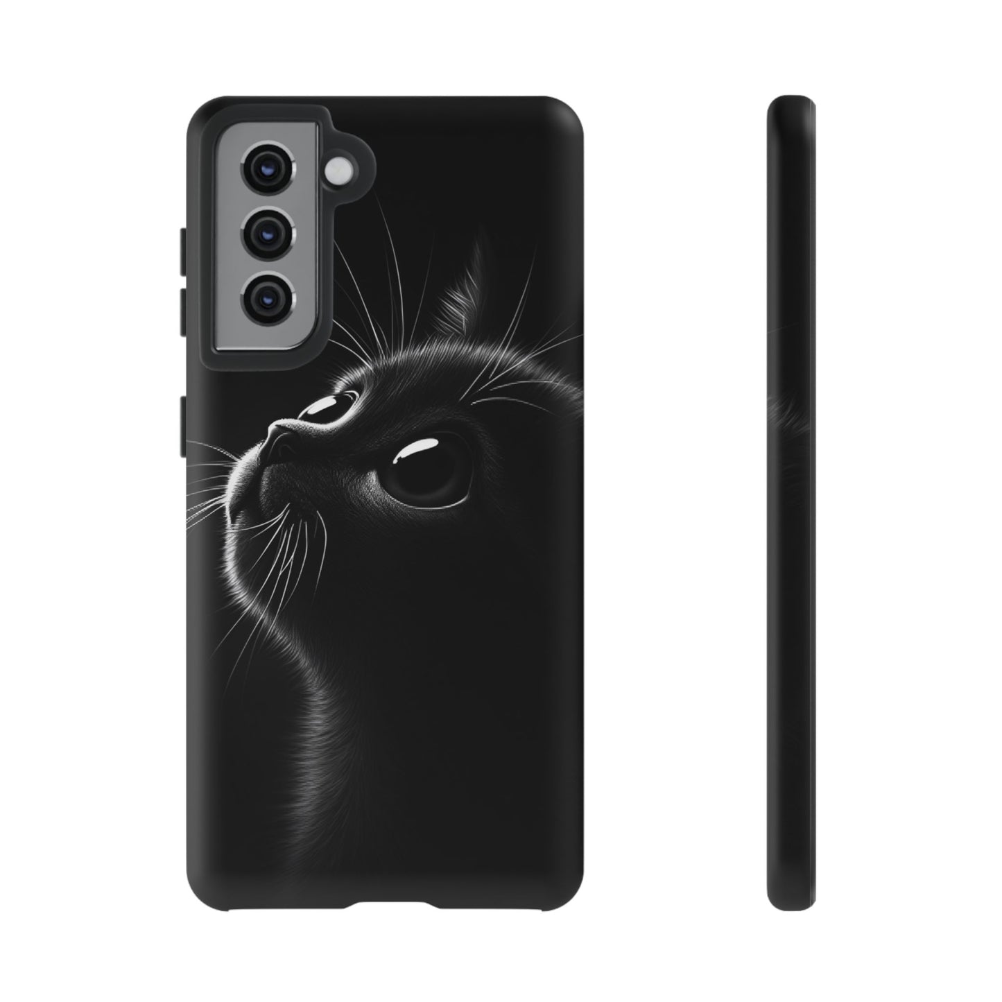 Cute Black Cat Phone Case - Cat Lover Phone Cases for iPhone 16 15 14 13 12 11, Samsung Galaxy & Google Pixel