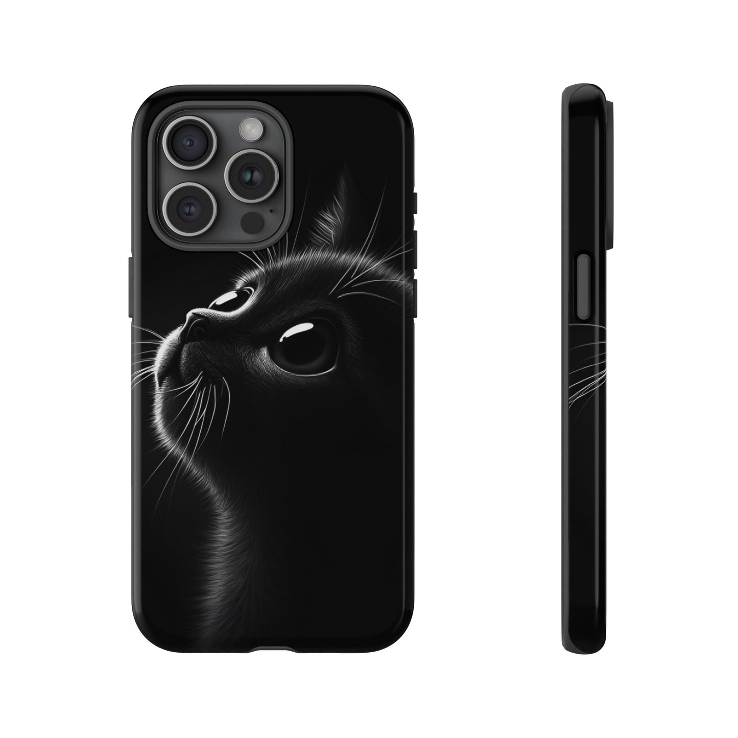 Cute Black Cat Phone Case - Cat Lover Phone Cases - iPhone 16 15 14 13 12 11, Samsung Galaxy & Google Pixel Phone Covers