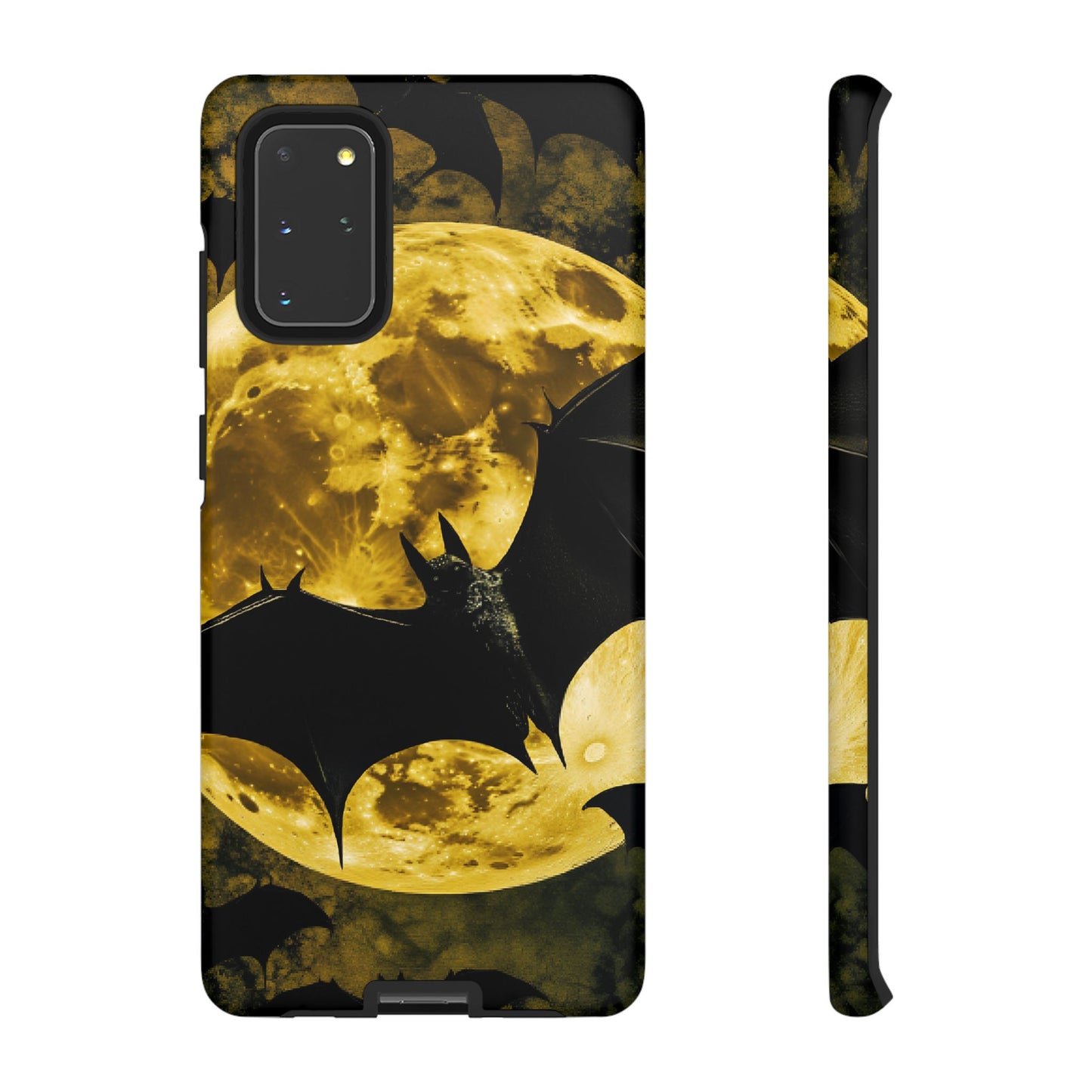 Gothic Bat and Moon Phone Case - Spooky Halloween Phone Cases for iPhone 16 15 14 13 12 11, Samsung Galaxy & Google Pixel