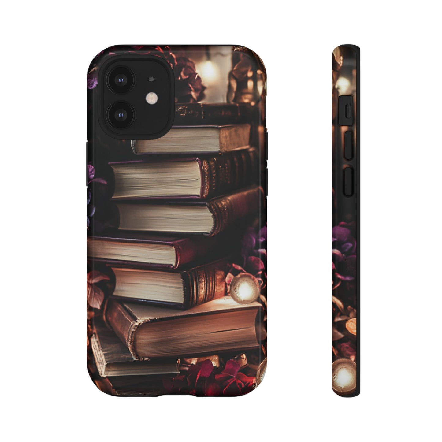 Book Lover Phone Case - Vintage Dark Academia Books - iPhone 16 15 14 13 12 11, Samsung Galaxy & Google Pixel Phone Covers