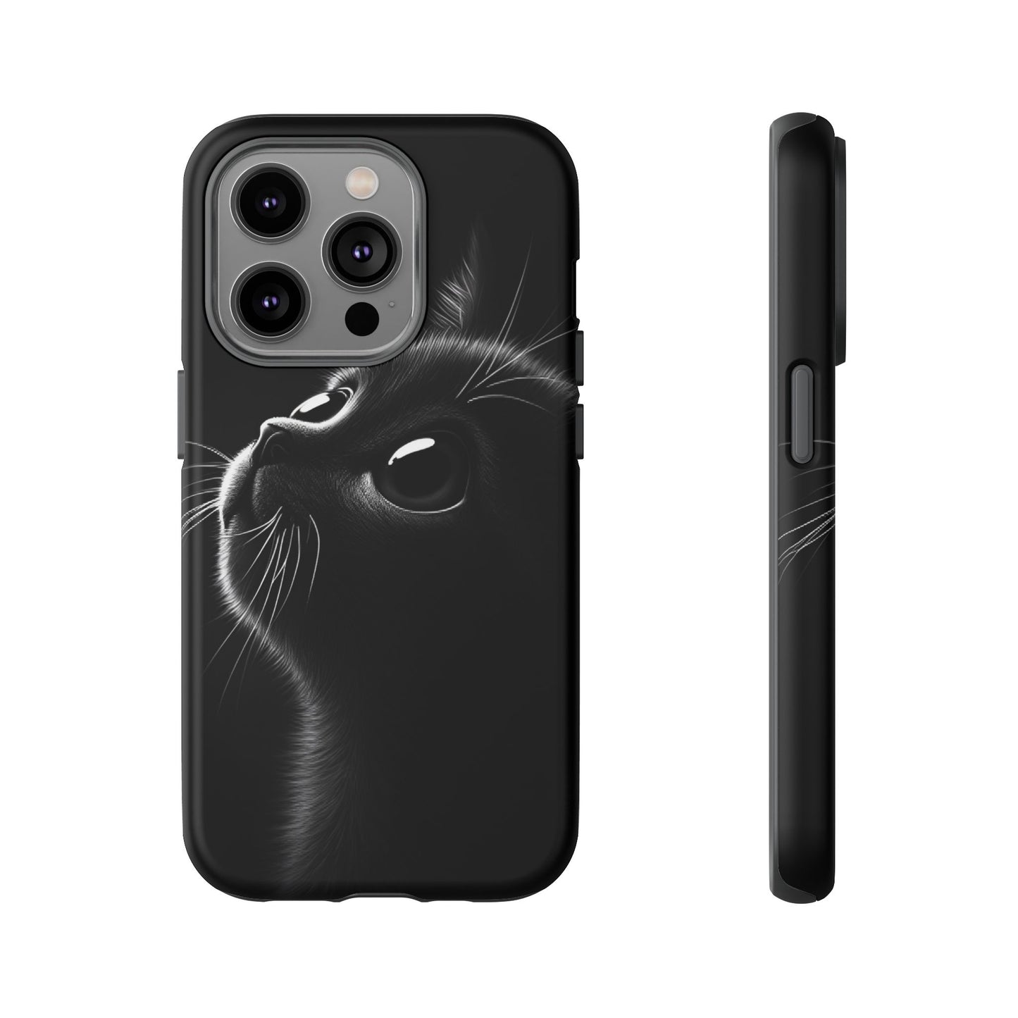 Cute Black Cat Phone Case - Cat Lover Phone Cases - iPhone 16 15 14 13 12 11, Samsung Galaxy & Google Pixel Phone Covers