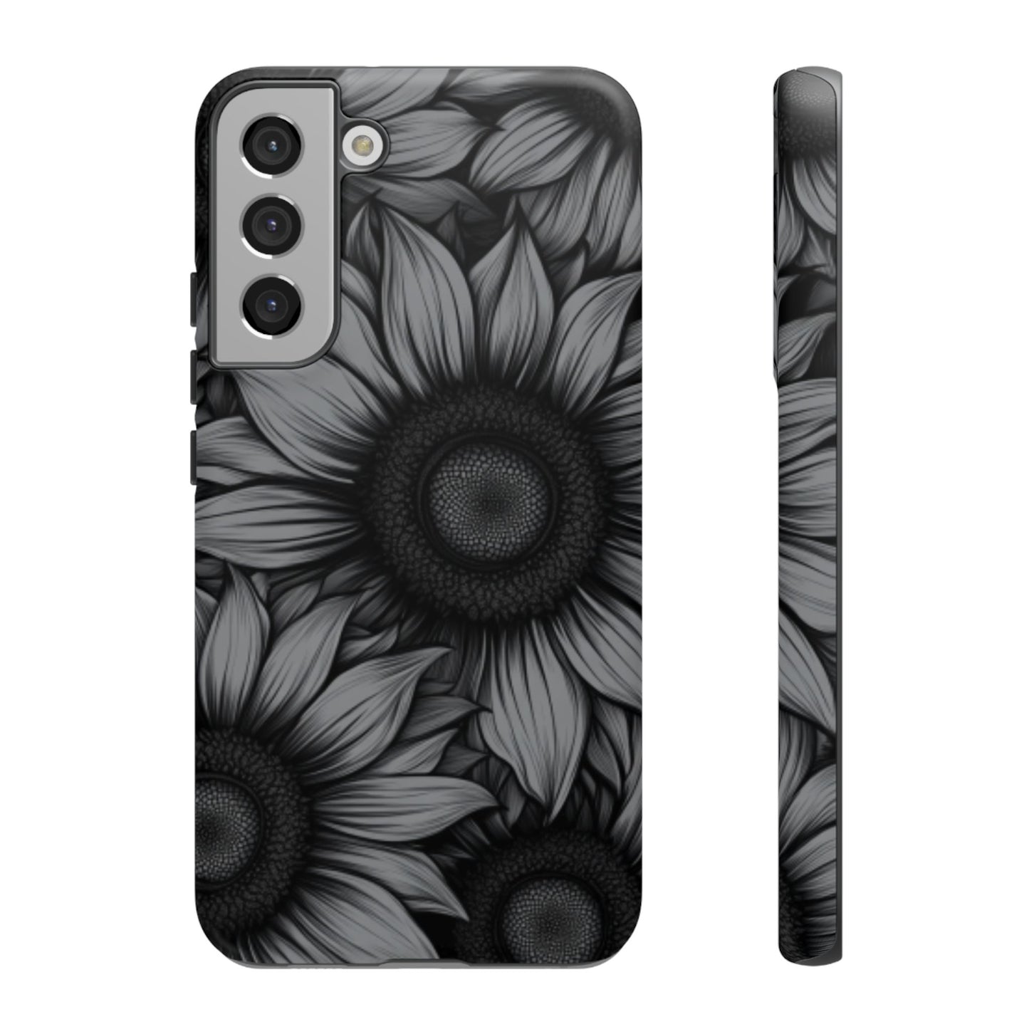 Sunflower Phone Case - Dark Gothic Floral Phone Cases for Phone 16 15 14 13 12 11, Samsung Galaxy & Google Pixel