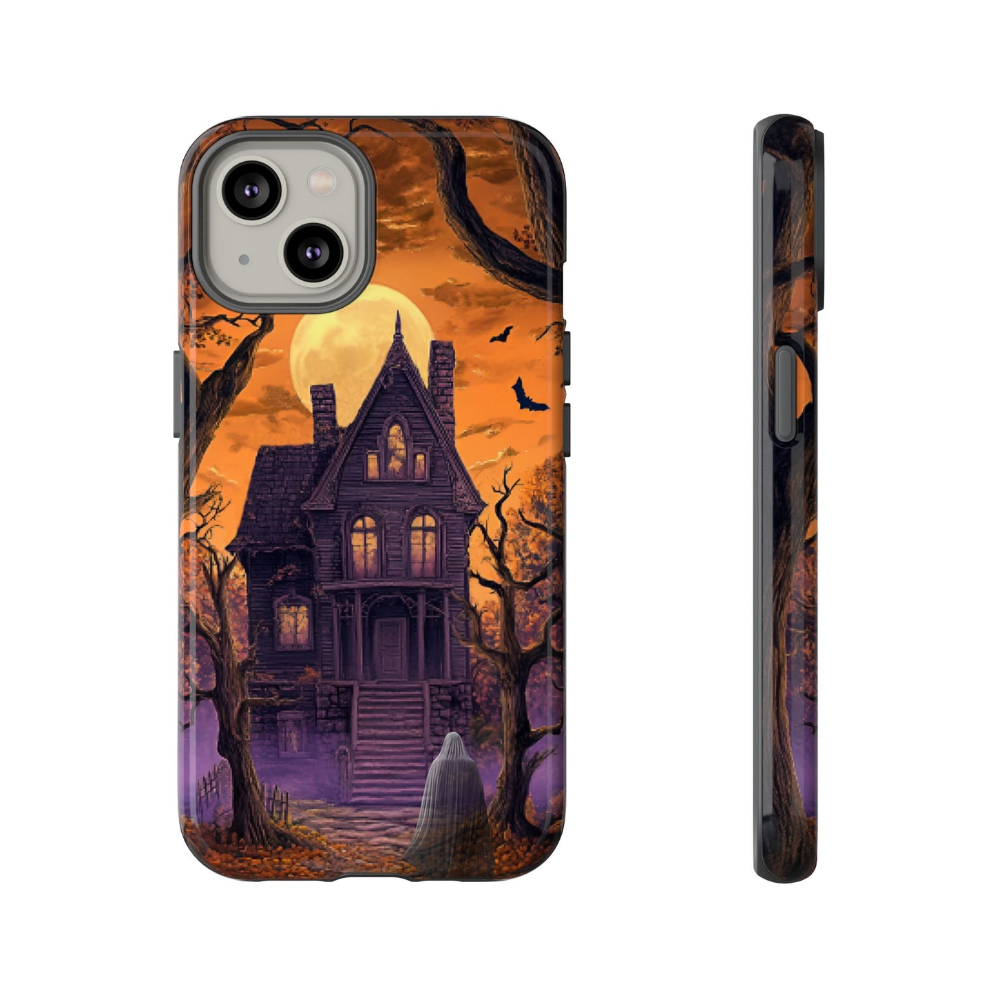 Halloween Haunted Mansion and Ghost Phone Case - Spooky Season Phone Cases - iPhone 16 15 14 13 12 11, Samsung Galaxy & Google Pixel Phone Covers