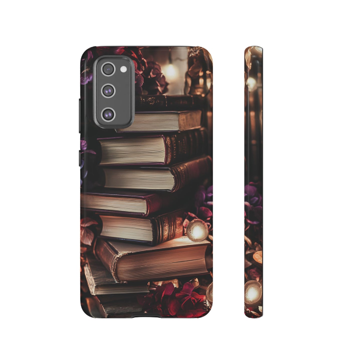 Book Lover Phone Case - Vintage Dark Academia Books - iPhone 16 15 14 13 12 11, Samsung Galaxy & Google Pixel Phone Covers